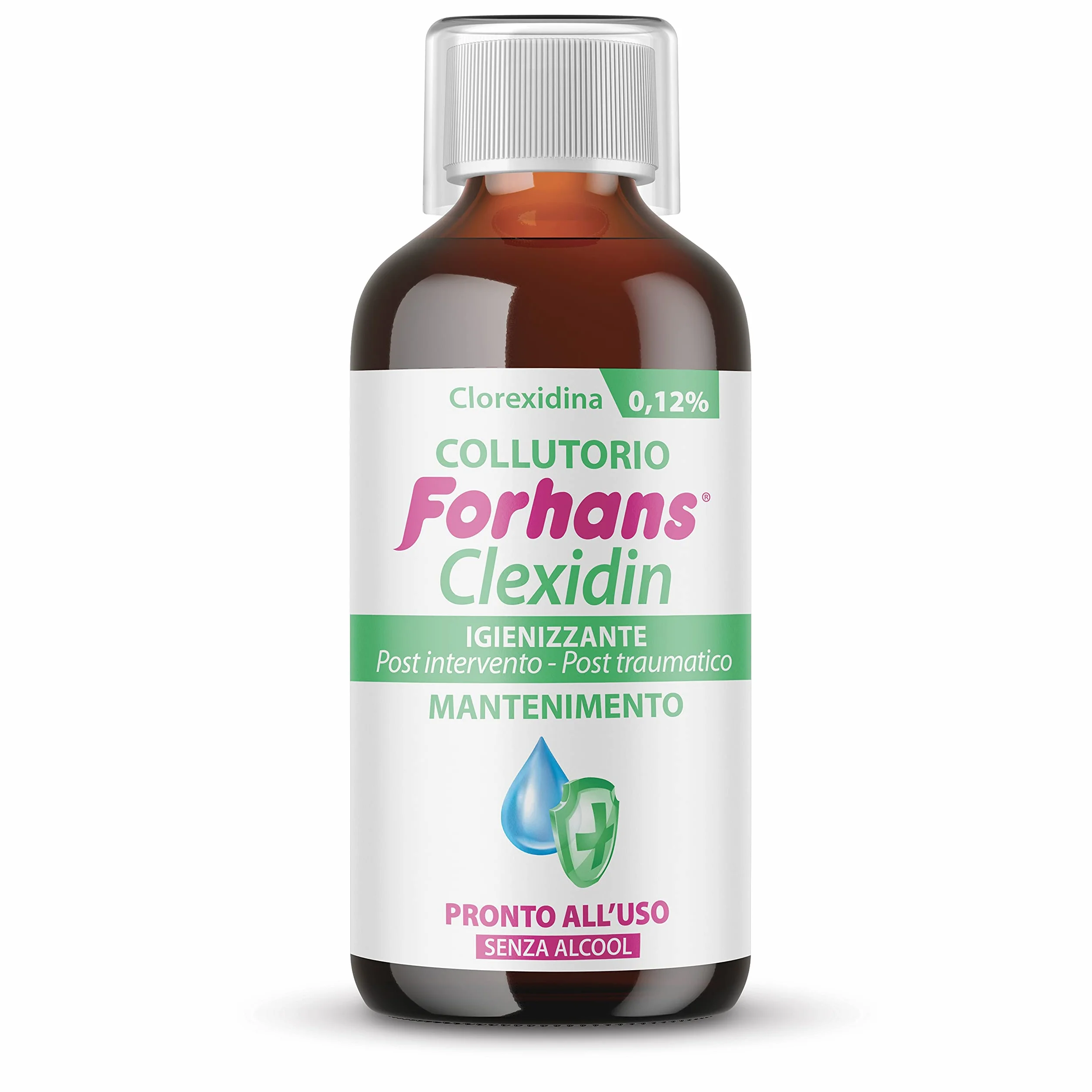 Forhans Clorexidina Collutorio Clexidin 0,12% Antisettico 200 ml