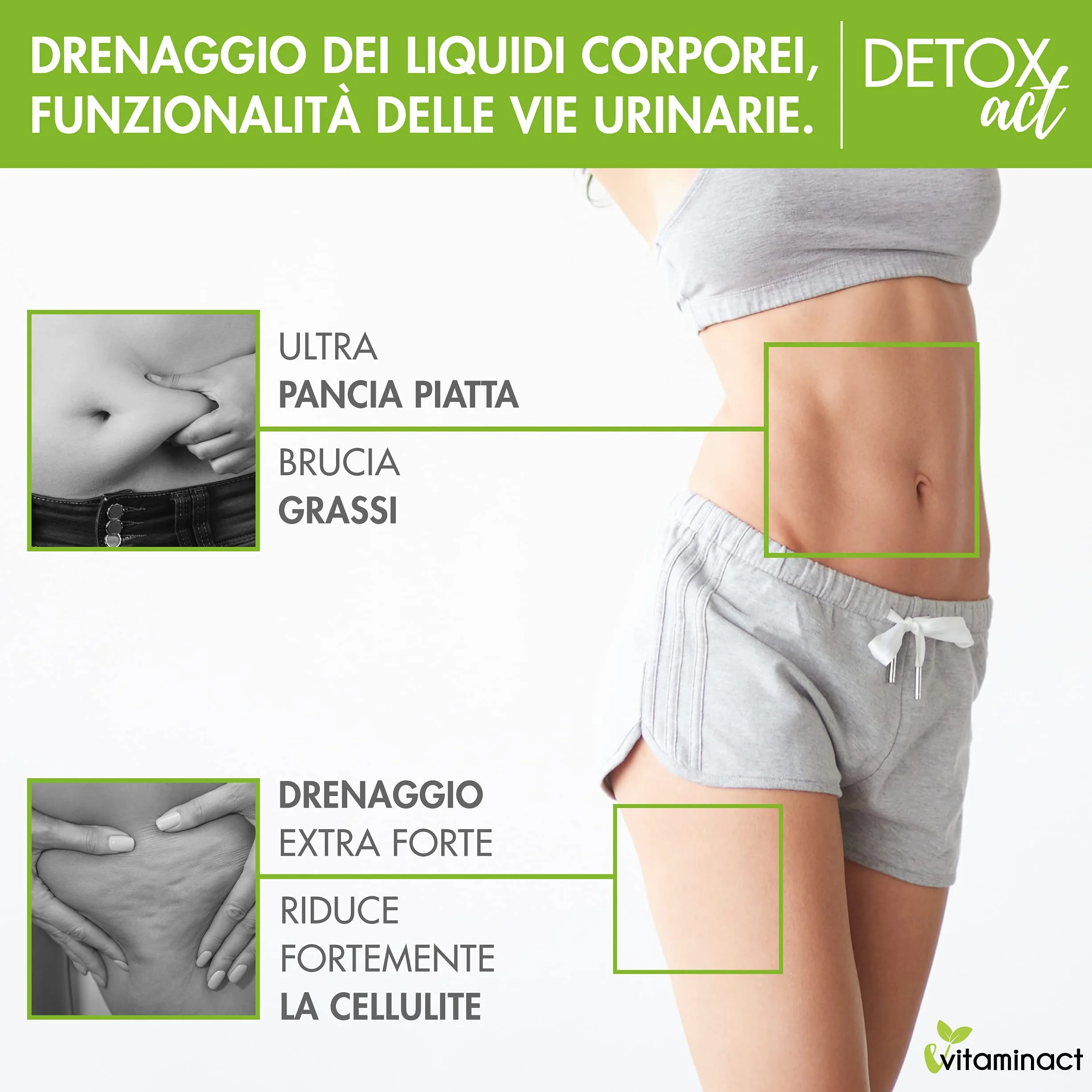 Drenante Forte Dimagrante Donna Uomo - Brucia Grassi - Detox Diuretico Depurativo Antiossidante Anticellulite Snellente Pancia Fianchi