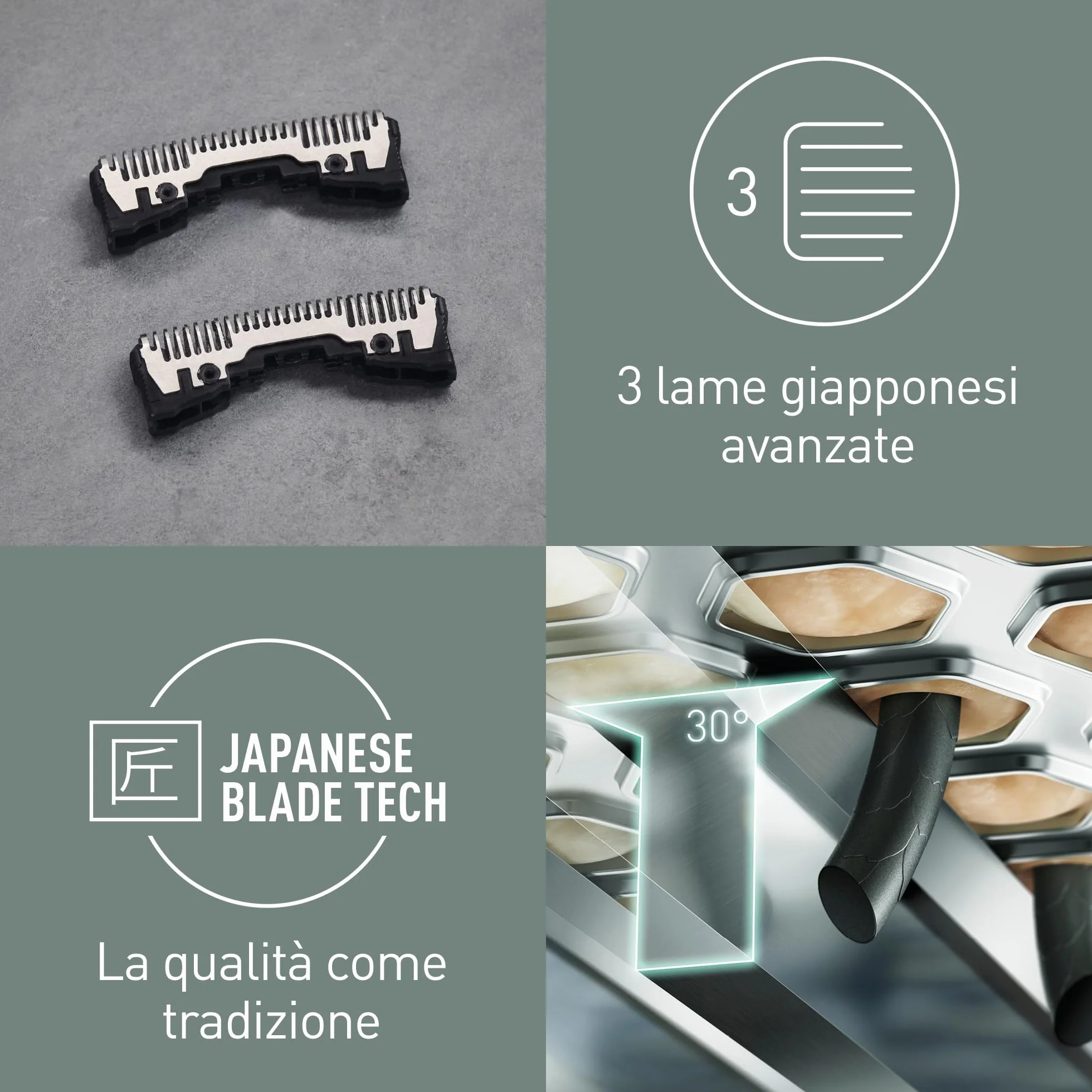 Panasonic WES9068Y1361 Testina di Ricambio Rasoi Elettrici Lama Interna Originale