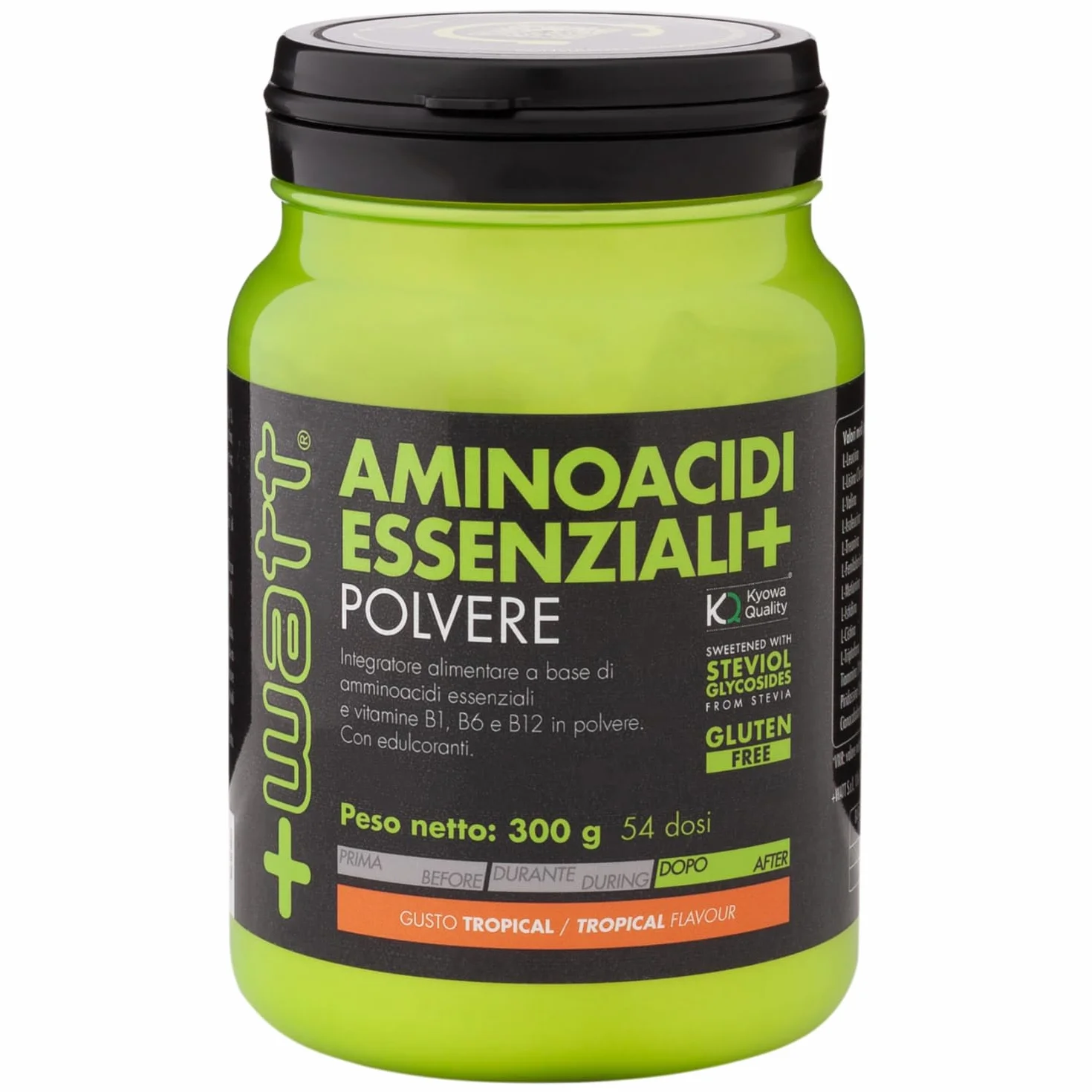 Aminoacidi Essenziali+ Polvere - Per Stimolare la Massa Muscolare e Affrontare Allenamenti intensi- Gusto Tropical 300 g
