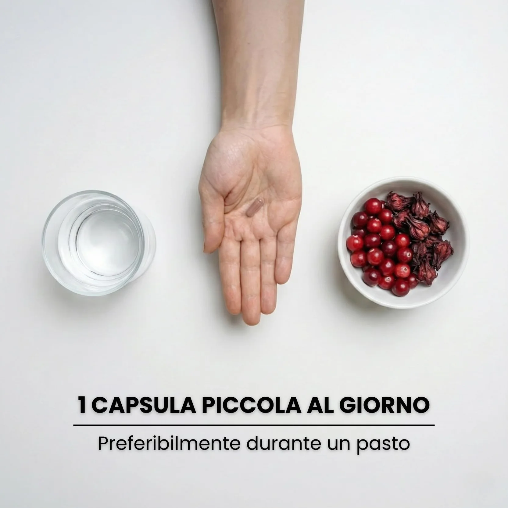 Mirtillo Rosso Americano Cranberry con Ibisco 125 mg di PAC Proantocianidine - Vie Urinarie - 190 Capsule - Senza Additivi +6 Mesi | Uritractin Nutribiolite