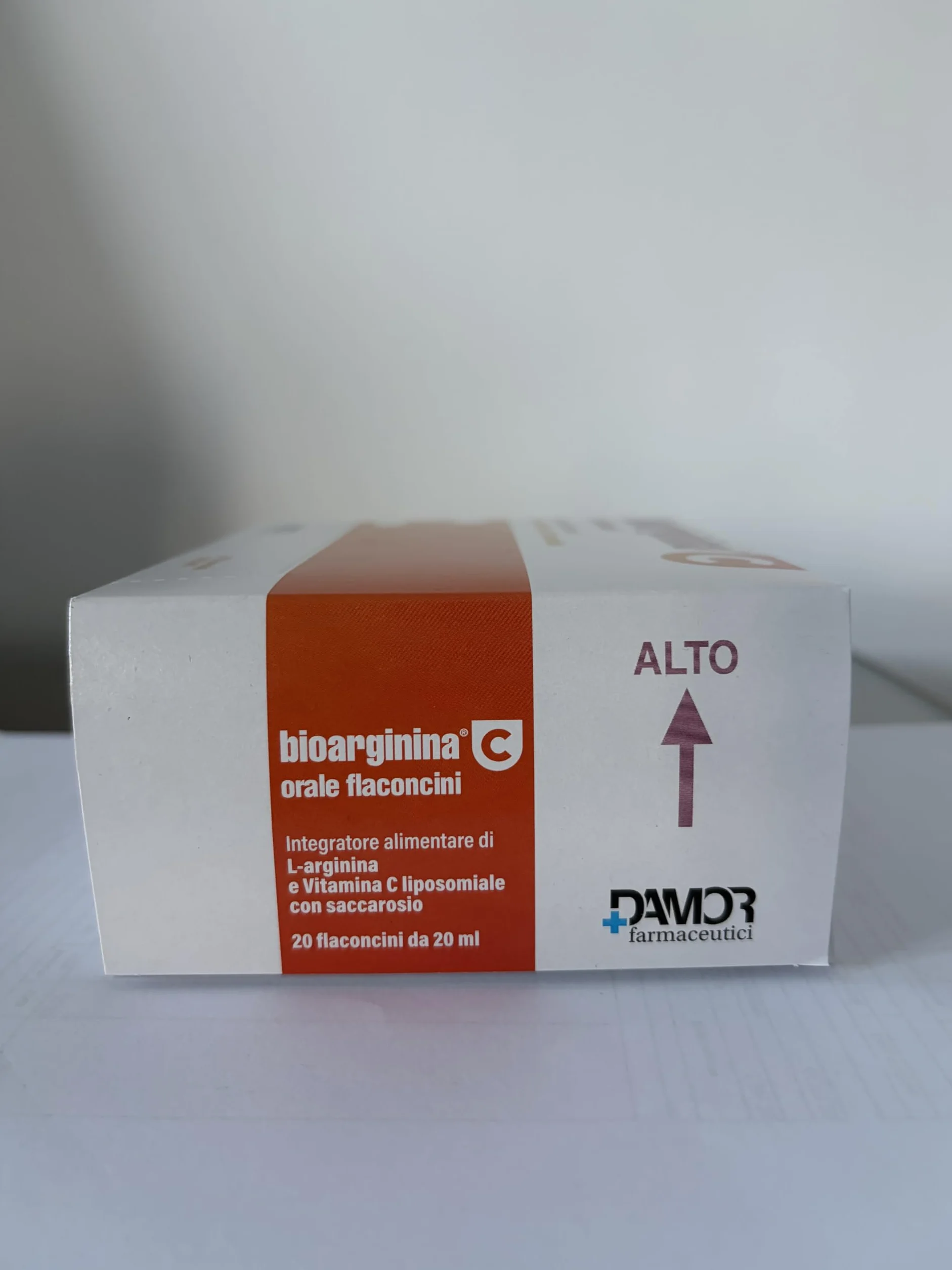 Damor - Bioarginina C Orale 20 Flaconcini con L-Arginina e Vitamina C Liposomiale - Integratore Alimentare