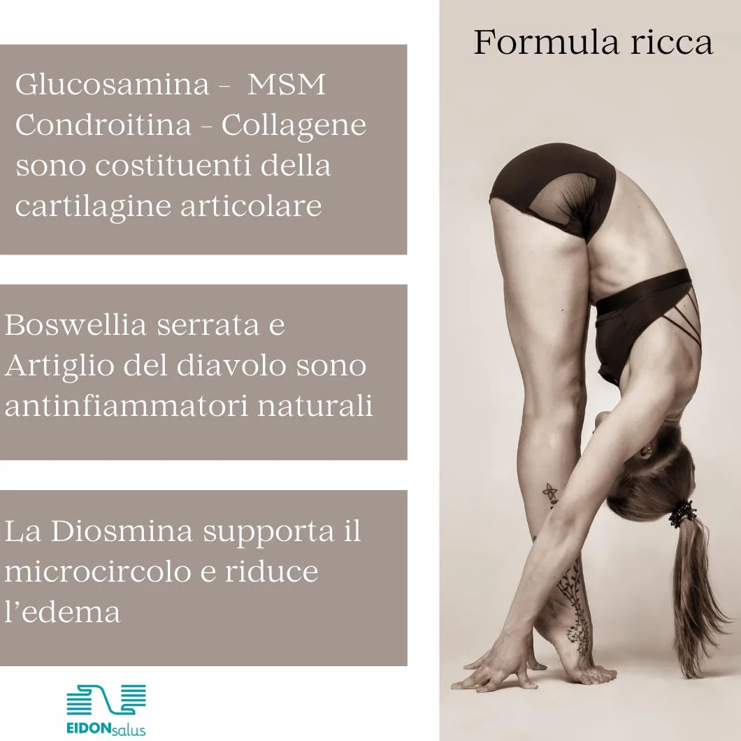 BIOST Integratore di Glucosamina a Rapido Assorbimento - Articolazioni Fluide e Libere - Cura Infiammazioni e Traumi - Rigenerazione Cartilaginea - Anti-Edema - 20 Bustine da 5 Grammi