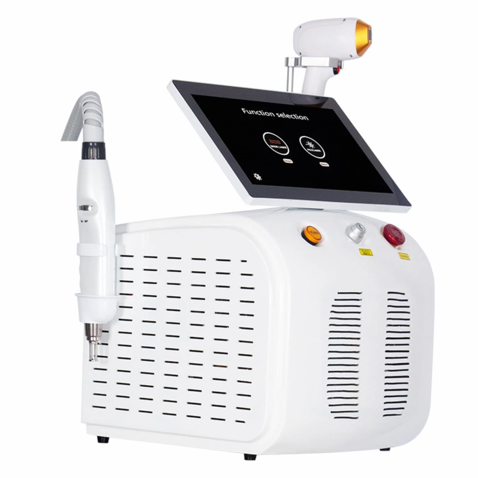 2 in 1 808nm professional diodo laser depilatore punto di congelamento depilazione + picosecondi laser rimozione del tatuaggio, Adatto per centri benessere, Bianco