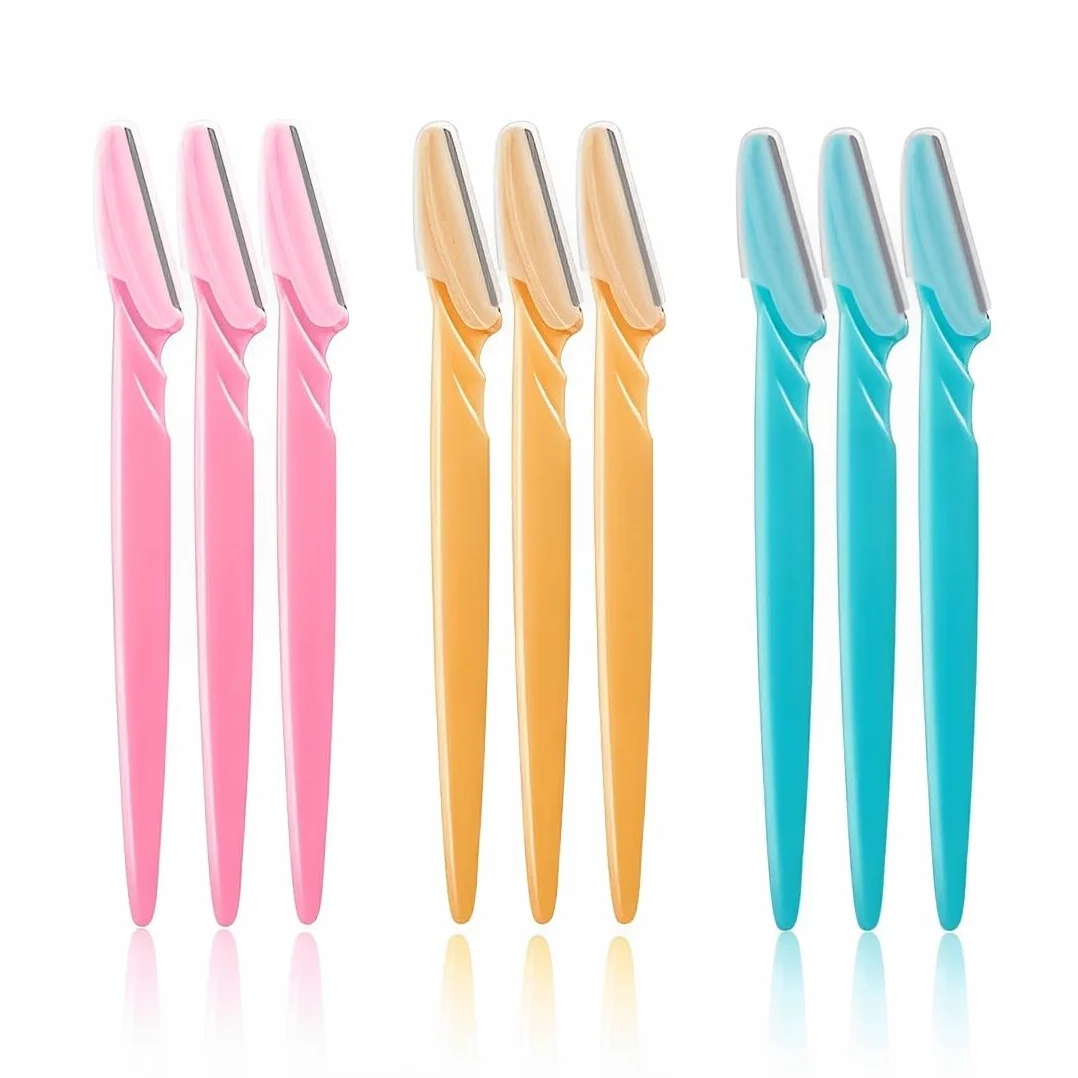 WeddHuis 9 Pezzi Rasoio Sopracciglia Rasoio Viso per Donne Eyebrow Shaper