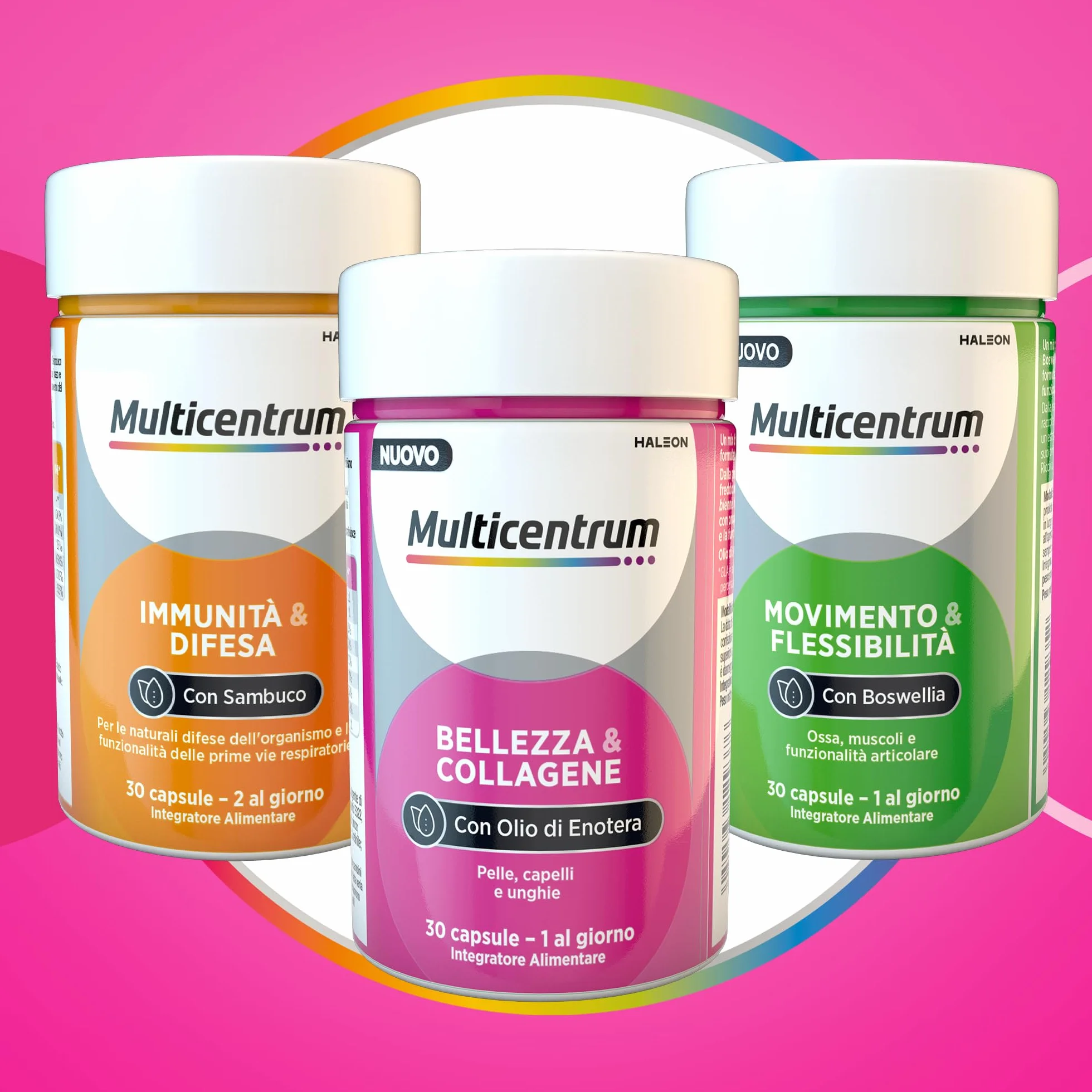 Multicentrum Bellezza&Collagene Integratore Alimentare 30 capsule Pelle Capelli Unghie