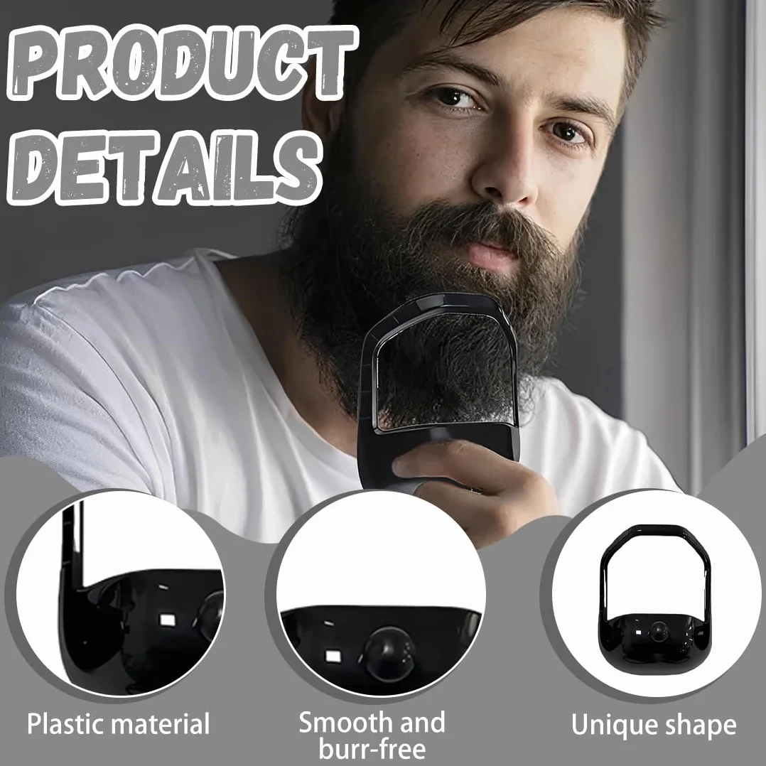 5 Pezzi Sagoma Per Barba Modellatore Barba Attrezzo Per Styling Contorno Barba Aiuto Per Rasatura Plastica Per Uomini Accessorio Per Rasatura Ner