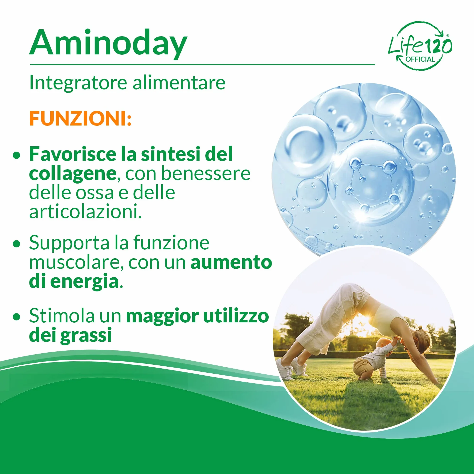 Life120 Aminoday 90 compresse Integratore alimentare aminoacidi Acido Alfa Lipoico