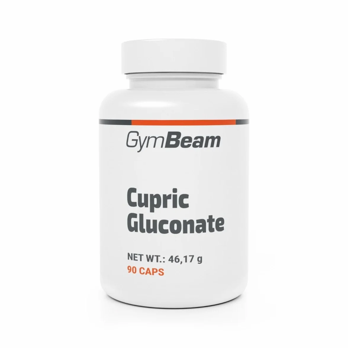 GymBeam Gluconato di Rame - Integratore di Rame per Capelli e Tessuti Connettivi - Alta Biodisponibilità - Capsule Vegane - Supporta Sistema Nervoso e Immunitario - Non OGM, 90 cps