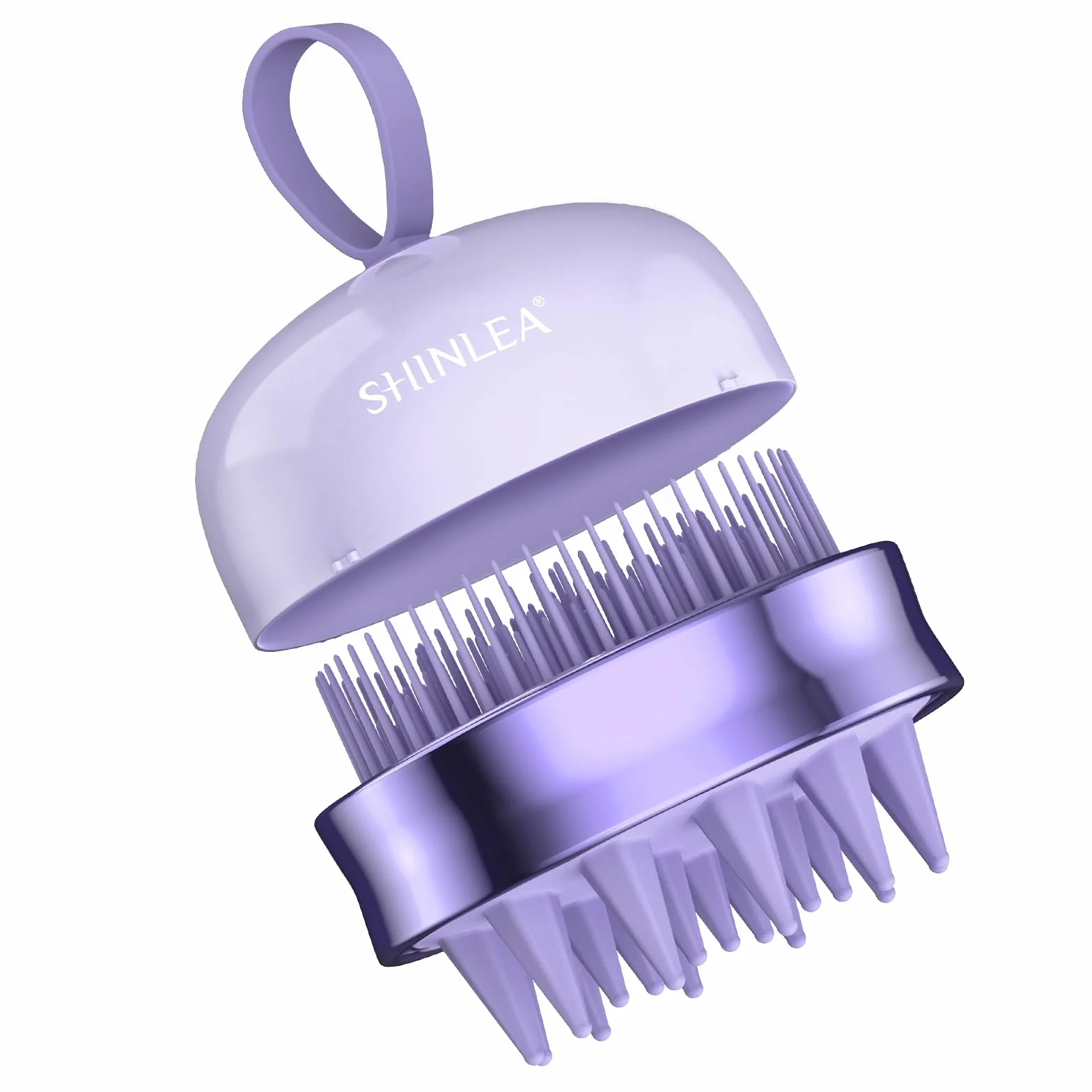 SHINLEA Spazzola massaggiante per cuoio capelluto in silicone double face per shampoo, pulizia profonda e massaggio capelli
