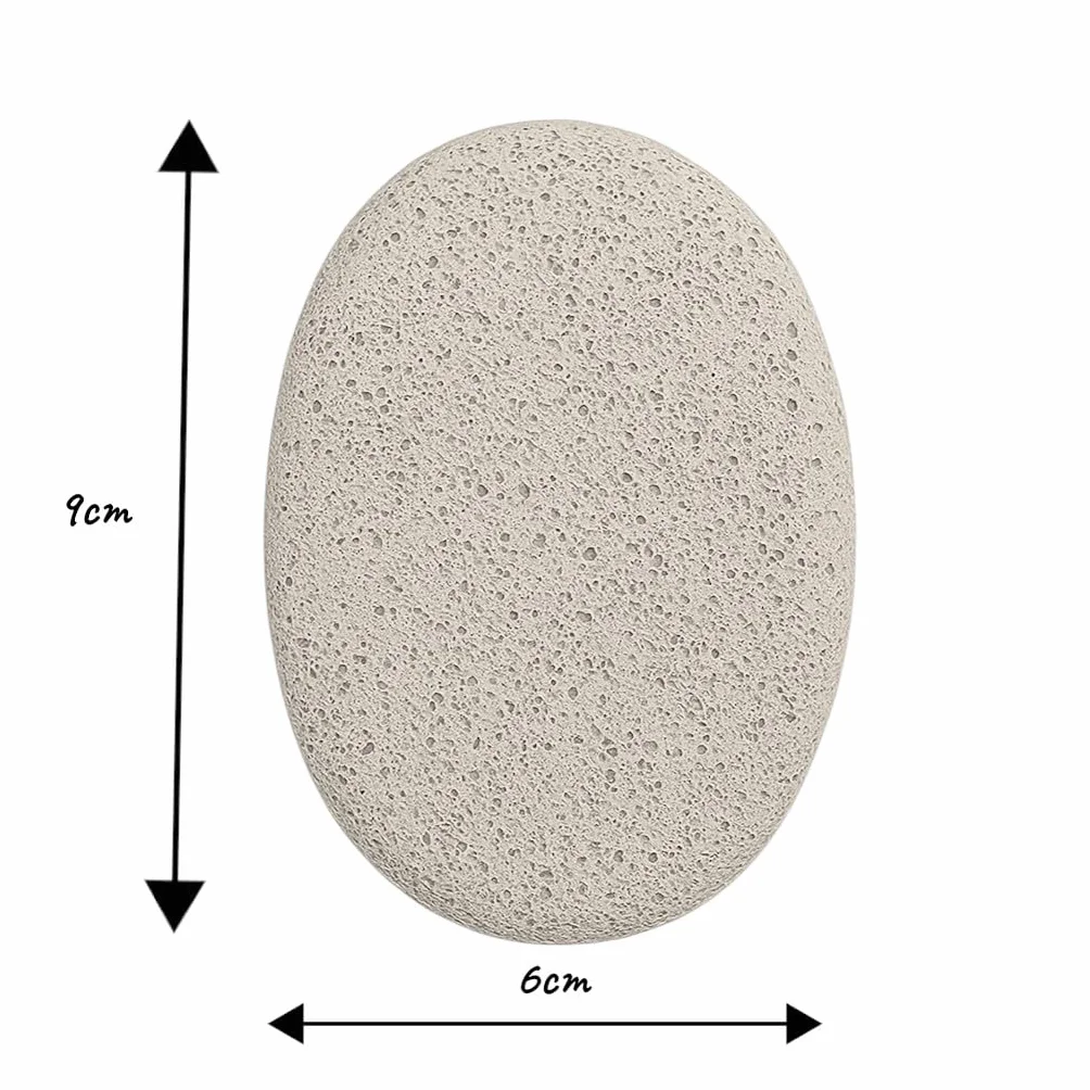 Pietre Pomice Naturali Ovali 9×6×3 cm Rimuovi Calli Piedi Mani Delicate Efficaci