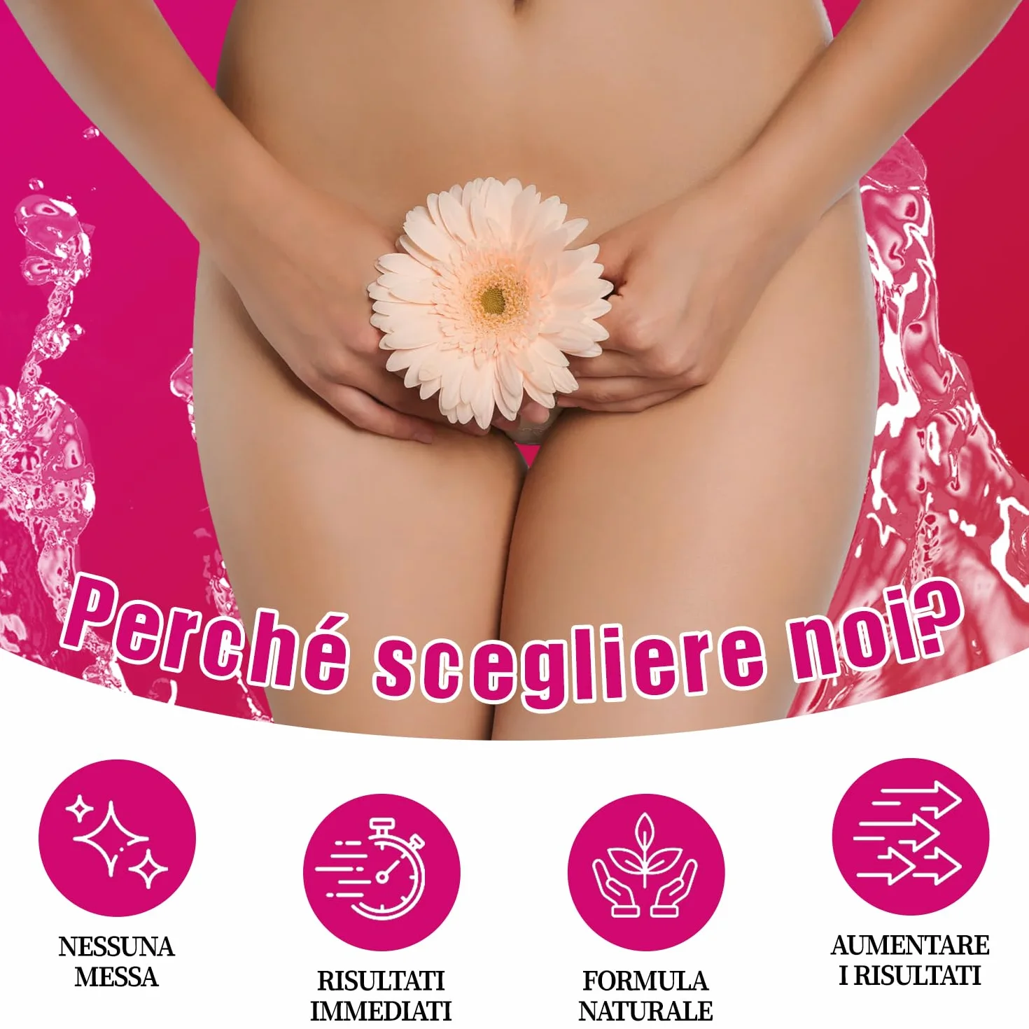 Gel vaginale di serraggio, formula naturale per stringere la vagina, cura privata di Yoni per le donne - 3 pz.