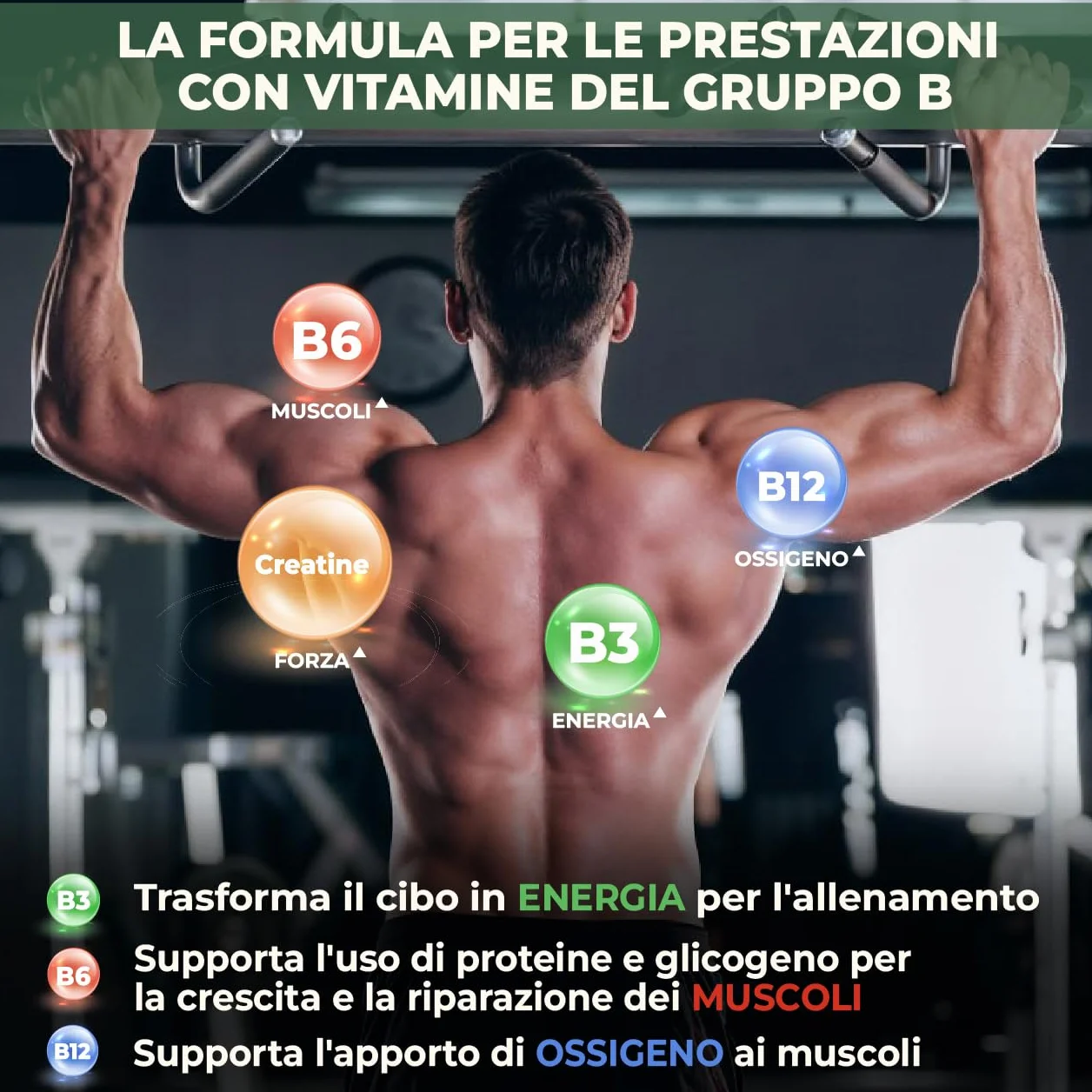 Creatina Gommose – 3000 mg di creatina per porzione – 99 gommose – Testate in laboratorio, prodotte in Germania – con vitamine B3, B6 e B12 – Alternativa a capsule e polvere – Gusto limone