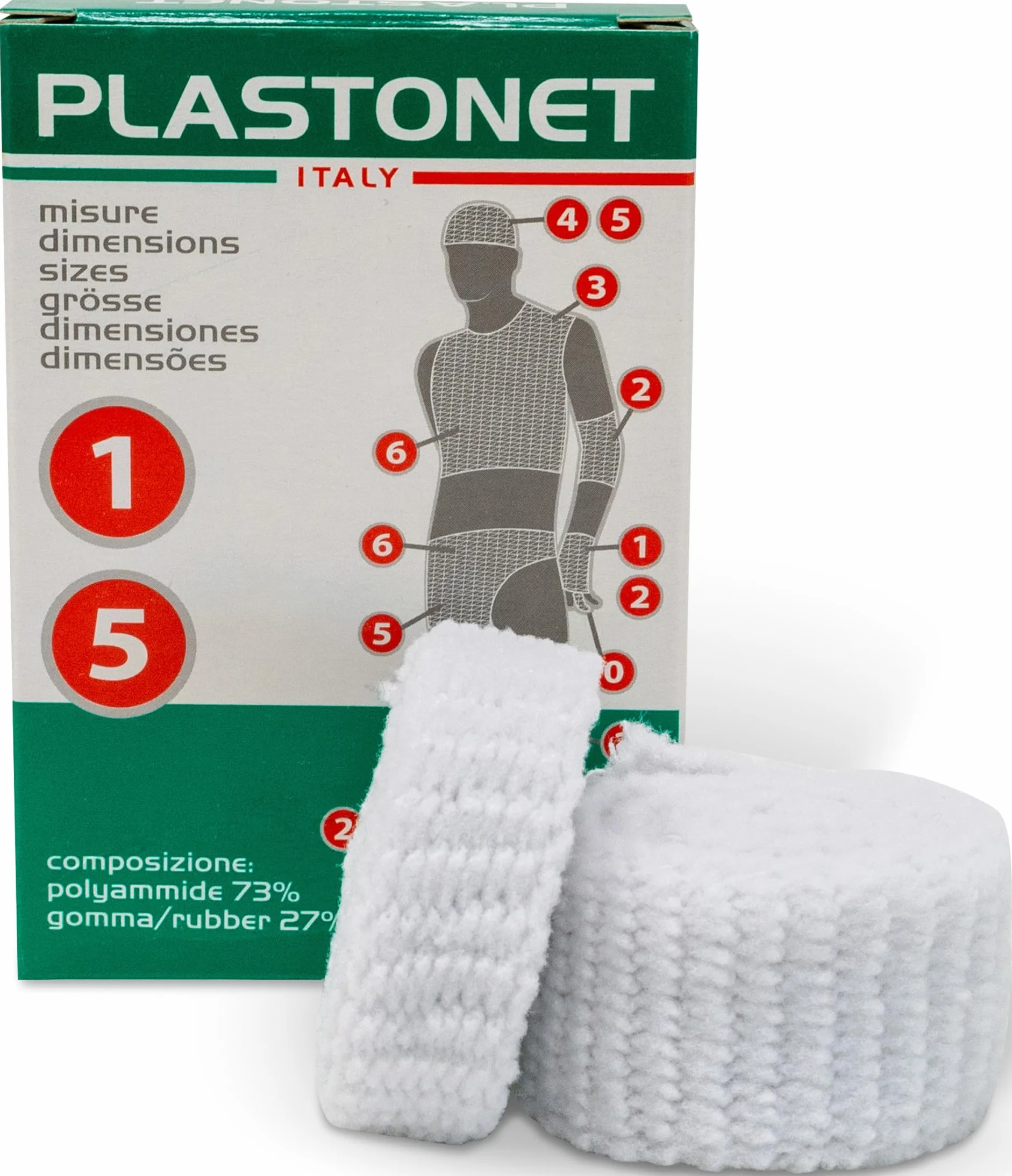 Astuccio rete elastica per medicazioni 100x70x20 mm