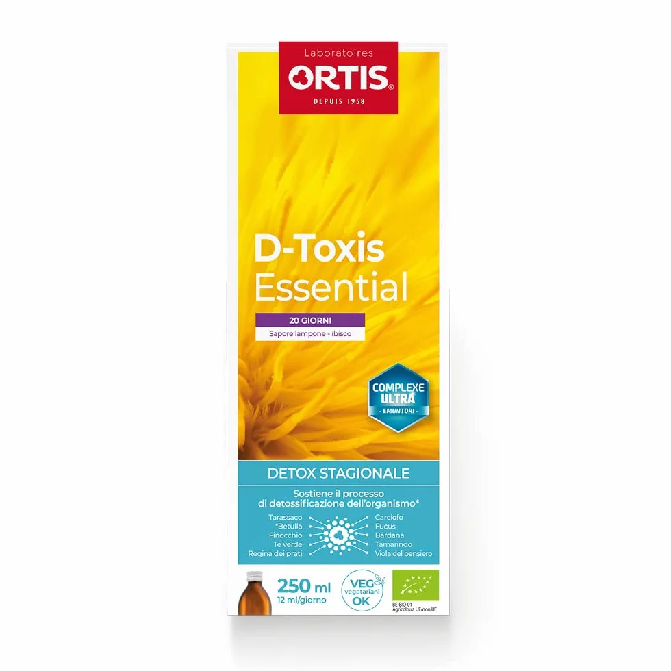 ORTIS D-TOXIS ESSENTIAL LAMPONE IBISCO BIO 250ml Detox