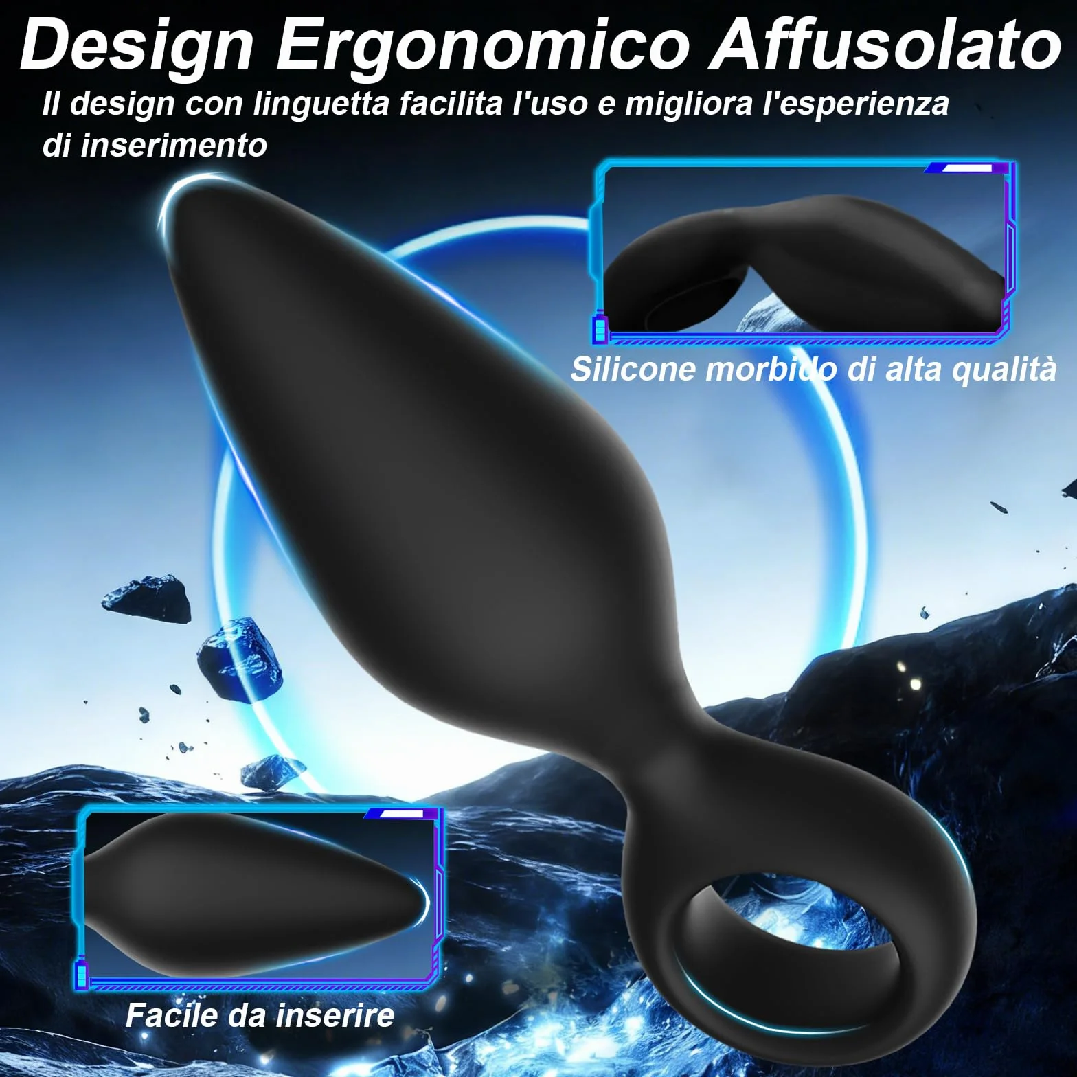 Plug Anale-Dilatatore Donna Uomo Sex Toys 3Pcs Dildo Anale Sexytoysys Coppia Plug Analesex Toy Kit Silicone Butt Plug Anali Dilatatore Ano per Uomo Toys Sessuali per Donna Uomini