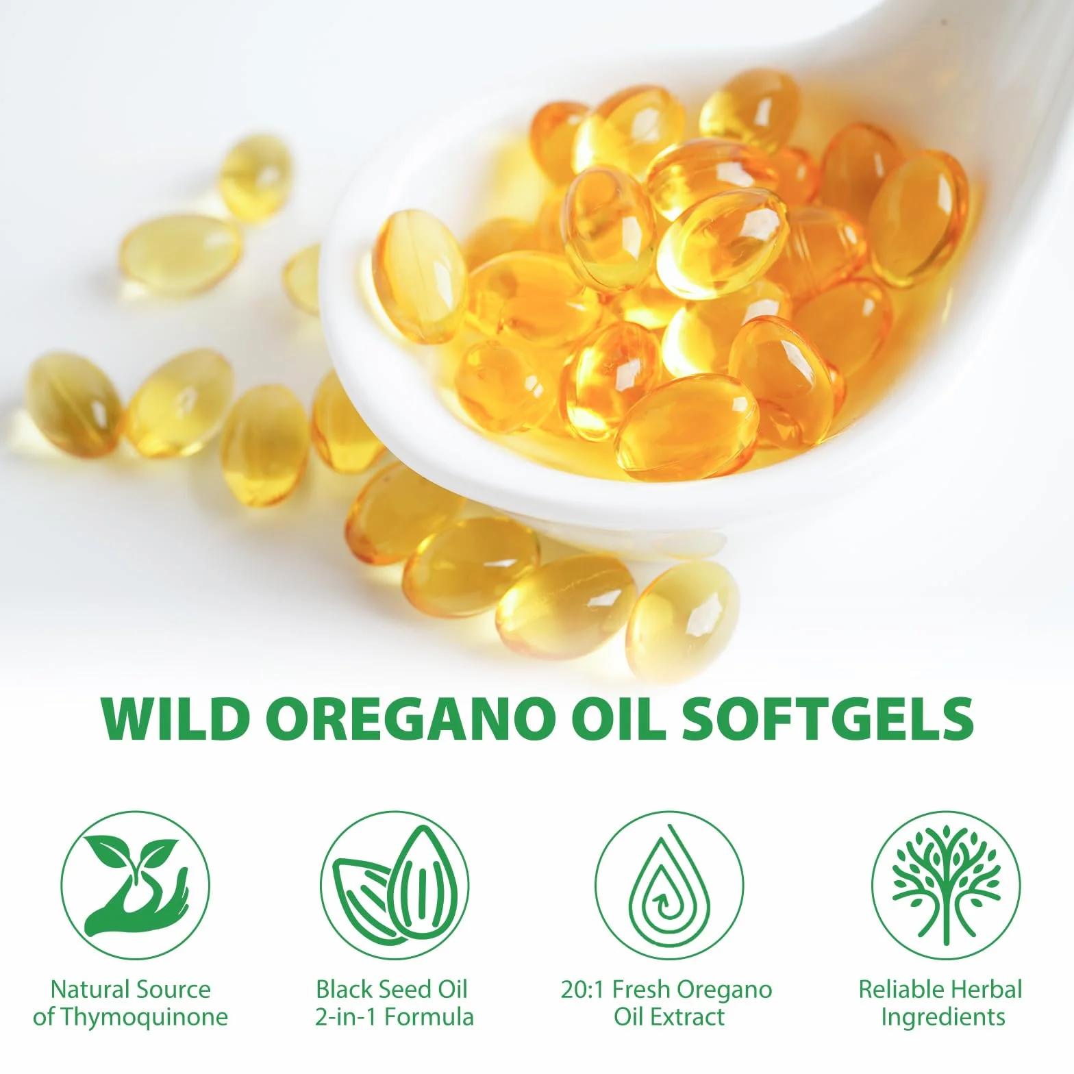 Capsule di Olio di Origano 120 Capsule Spremuto a Freddo Non OGM