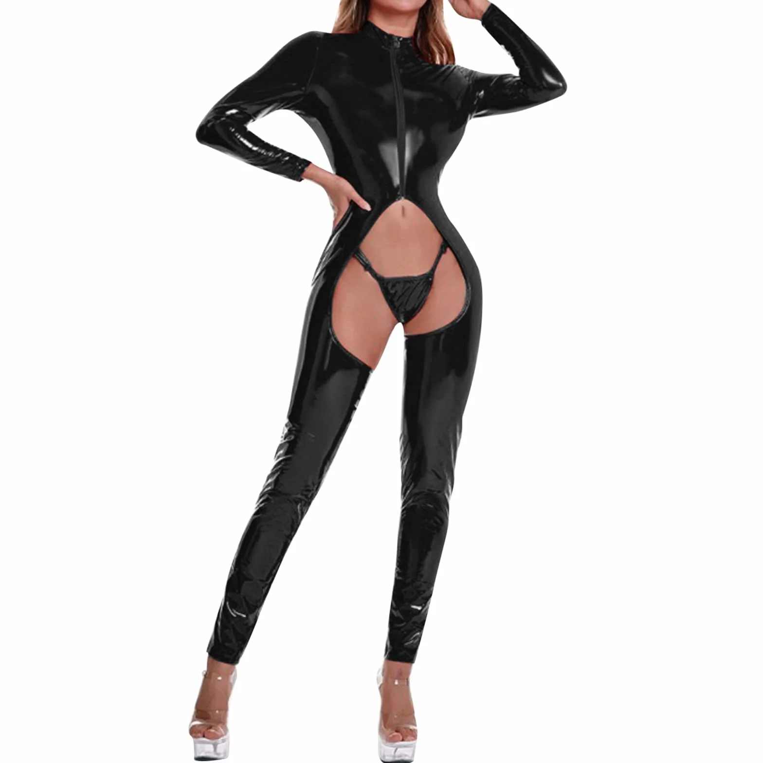 Lattice Catsuit da donna, sexy, per donne, sexy, BDSM, abbigliamento da discoteca, lingerie sexy da donna, set di biancheria intima sexy in lattice, body sexy da donna