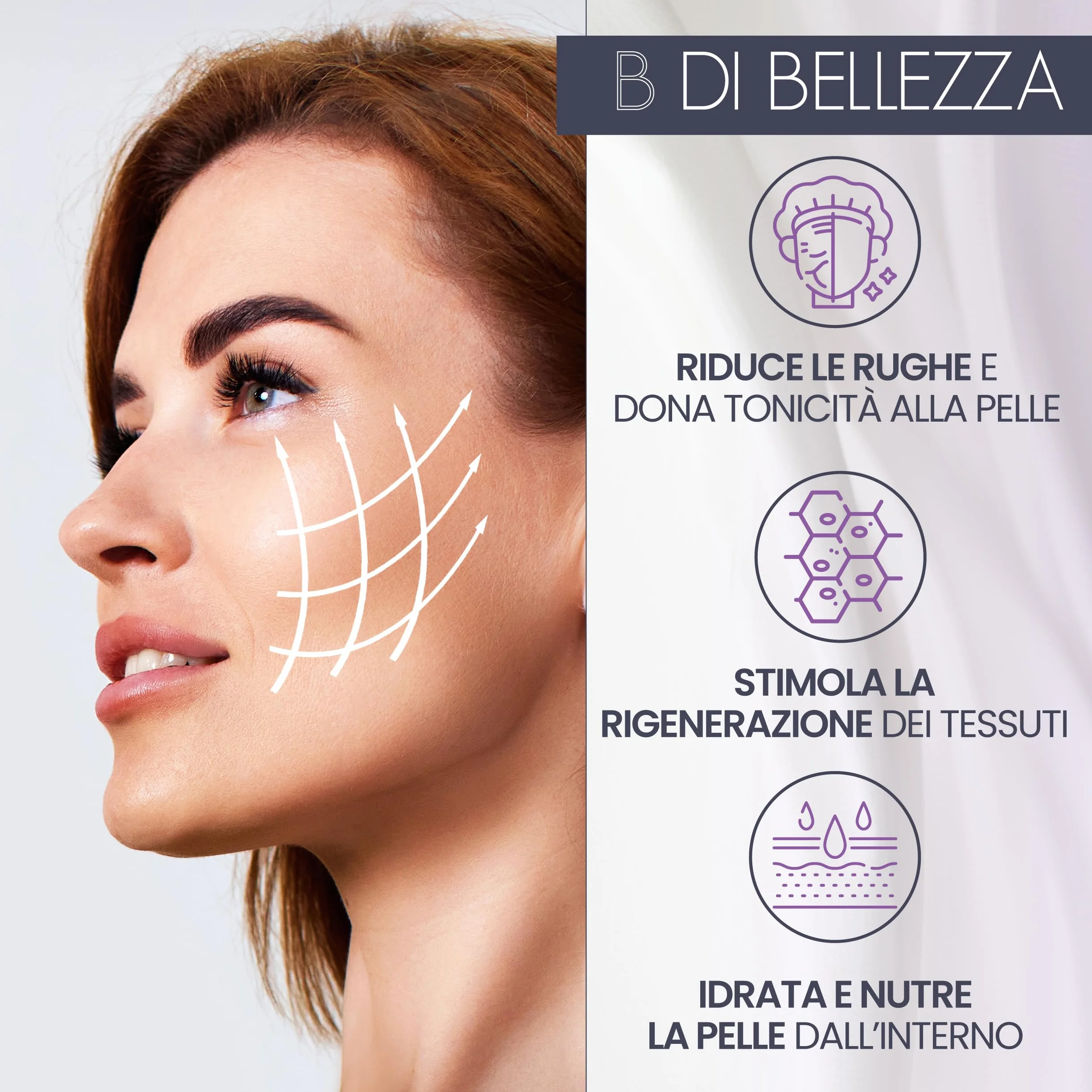 Collagene Idrolizzato 2000mg e Acido Ialuronico 300 Compresse Integratore per Pelle Ossa Articolazioni