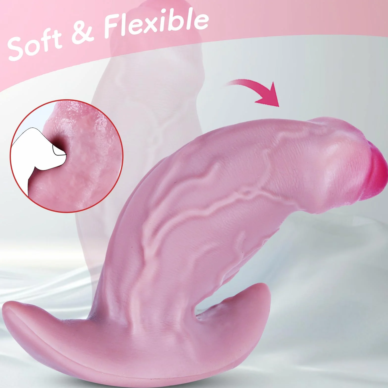 Plug anale gigante con diametro di 7,7 cm, stimolazione G-spot anale, plug anale gigante in silicone realistico da 21,5 cm con prepuzio intatto, plug anale extra grande progettato per utenti avanzati