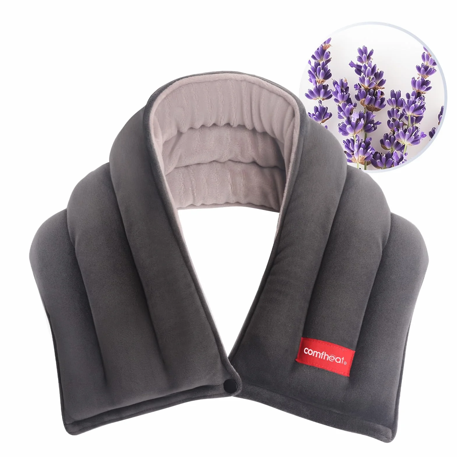 Microwavable - Cuscino riscaldante per collo, spalle, ginocchia, terapia calda, per dolori al collo, articolazioni e dolori muscolari (6" x 24'')