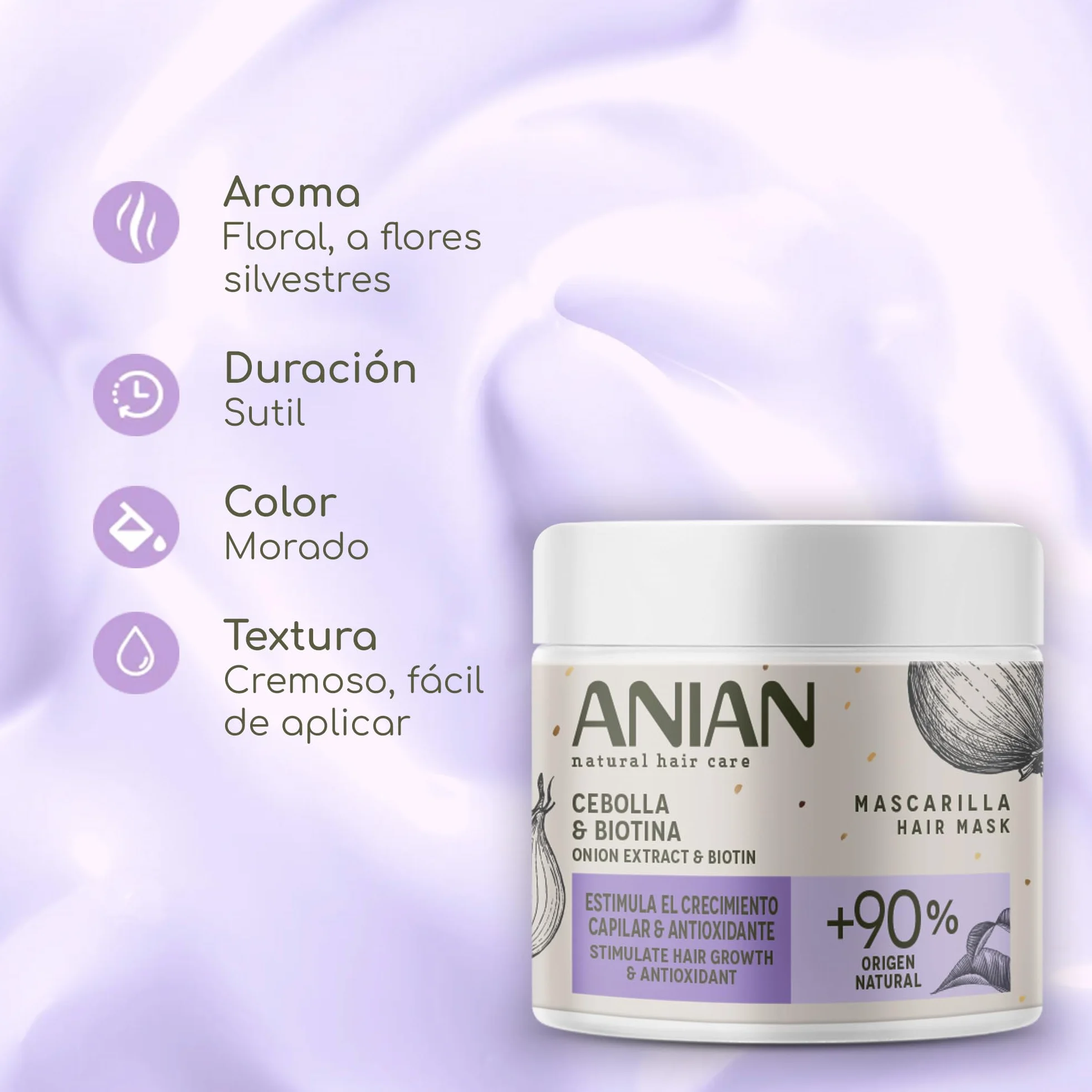 Mascarilla Esp Cebolla Y Biotina Anian 350ml