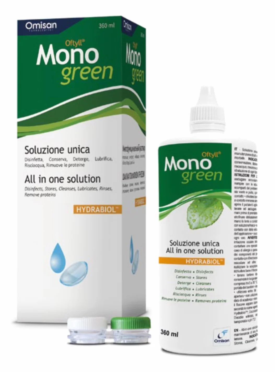 Monogreen Bio Soluzione Unica per Lenti a Contatto - 360 ml, 1