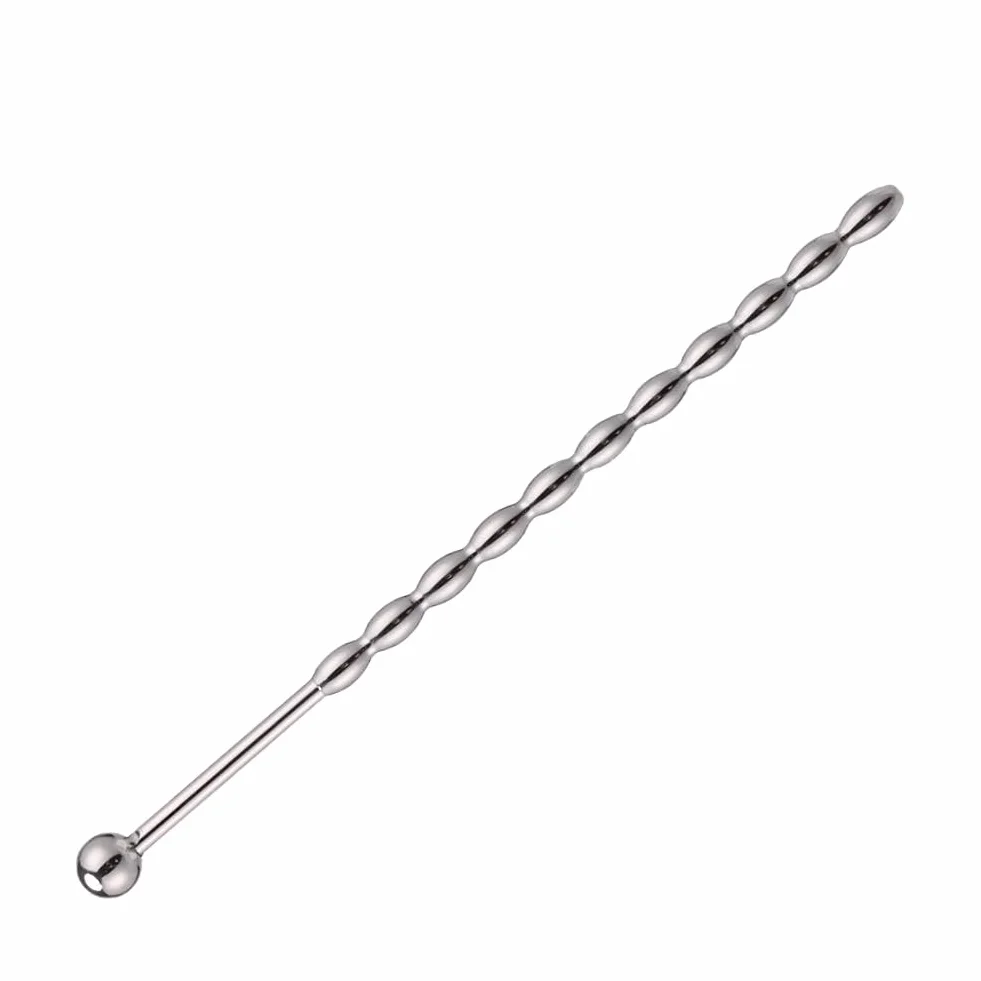 Roluck Plug uretrale in acciaio inox, perle per prostata, stimolare il pene dilatatore per uomini, masturbazione per principianti e professionisti (155 mm)