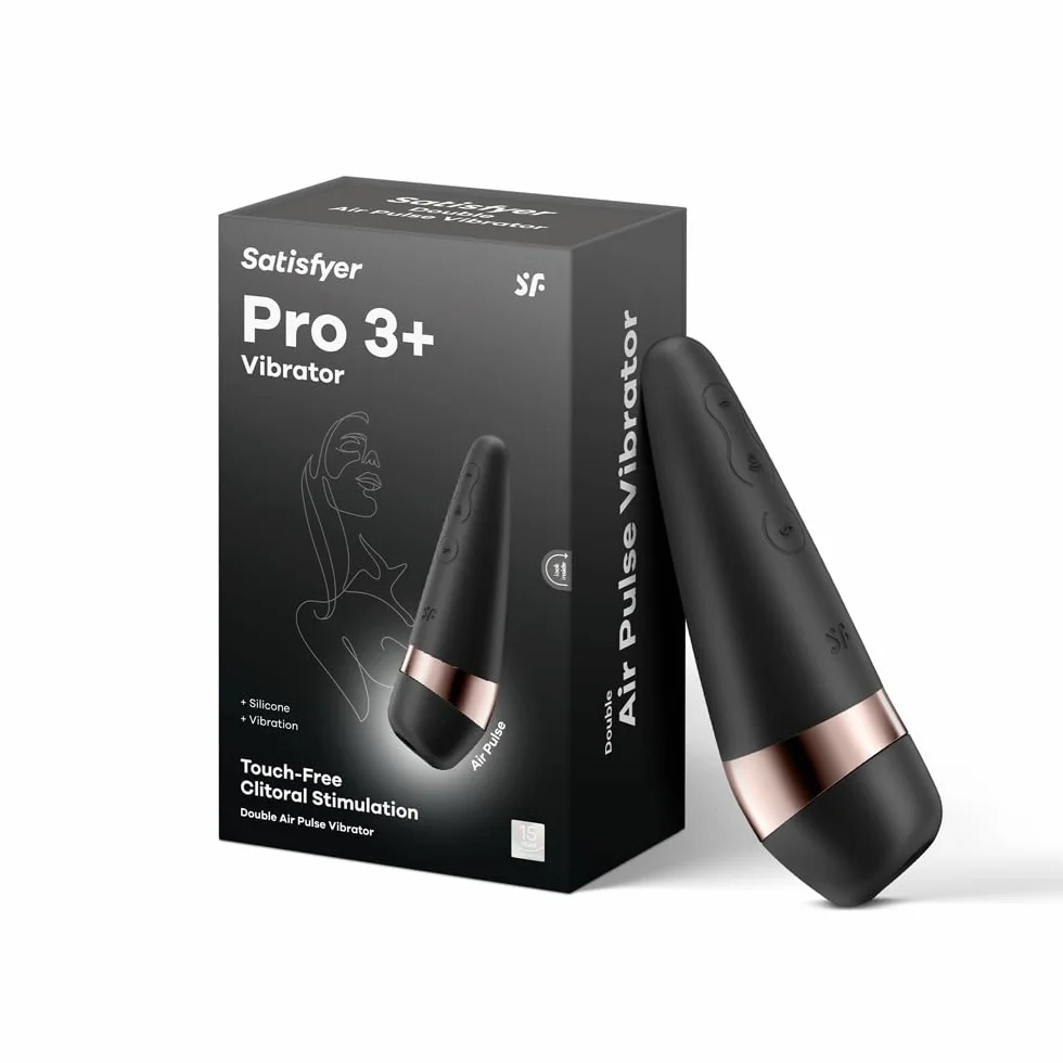 Satisfyer Pro 3 Plus Pressure Wave Vibrator | Stimolazione del Clitoride | Dildo estremamente potente e silenzioso | Sex Toys impermeabile (IPX7) e ricaricabile | Vibratore Succhiatore