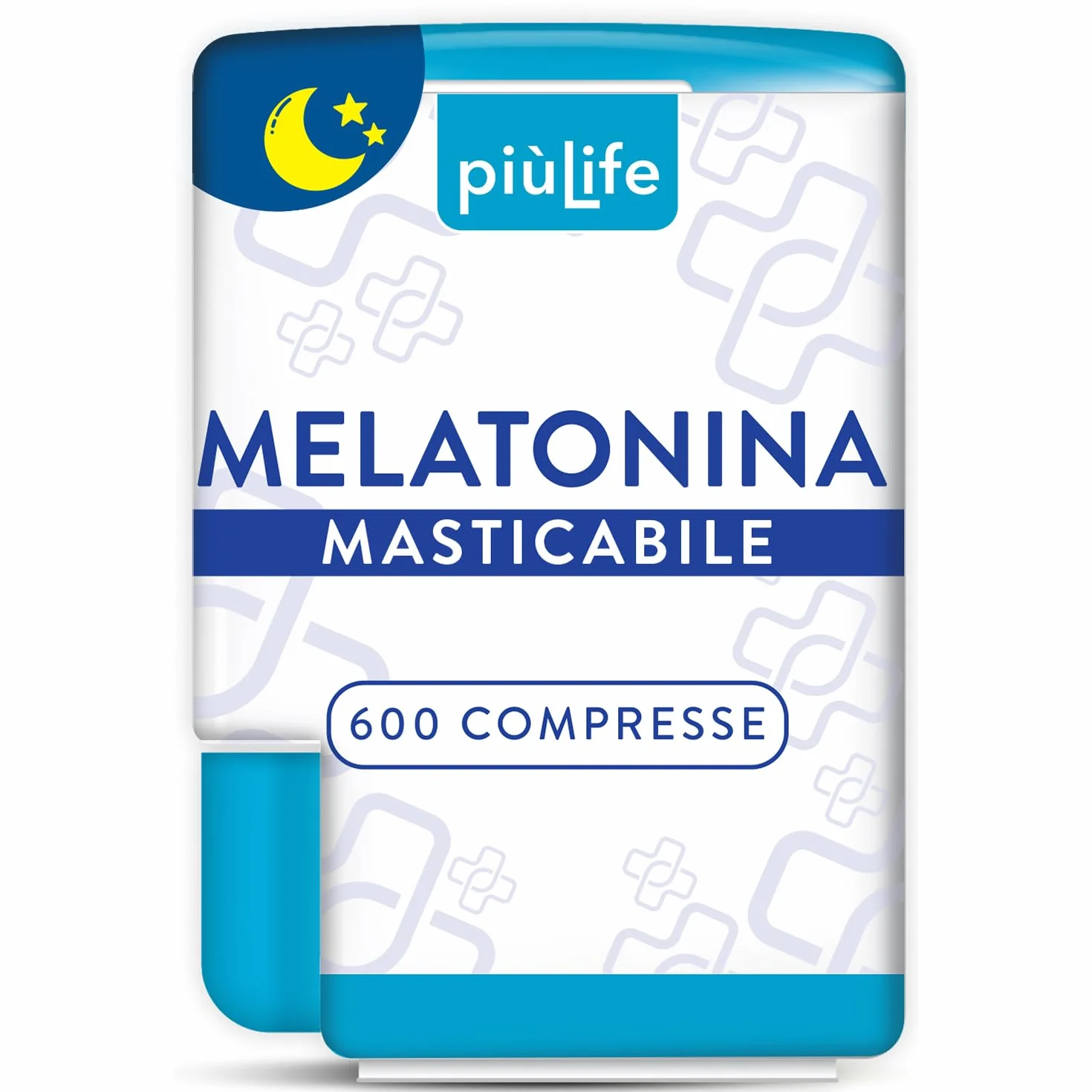 PiùLife Melatonina 1 mg per compressa - Caramelle senza zucchero per dormire, Allevia Jet Lag, Sonnifero Naturale