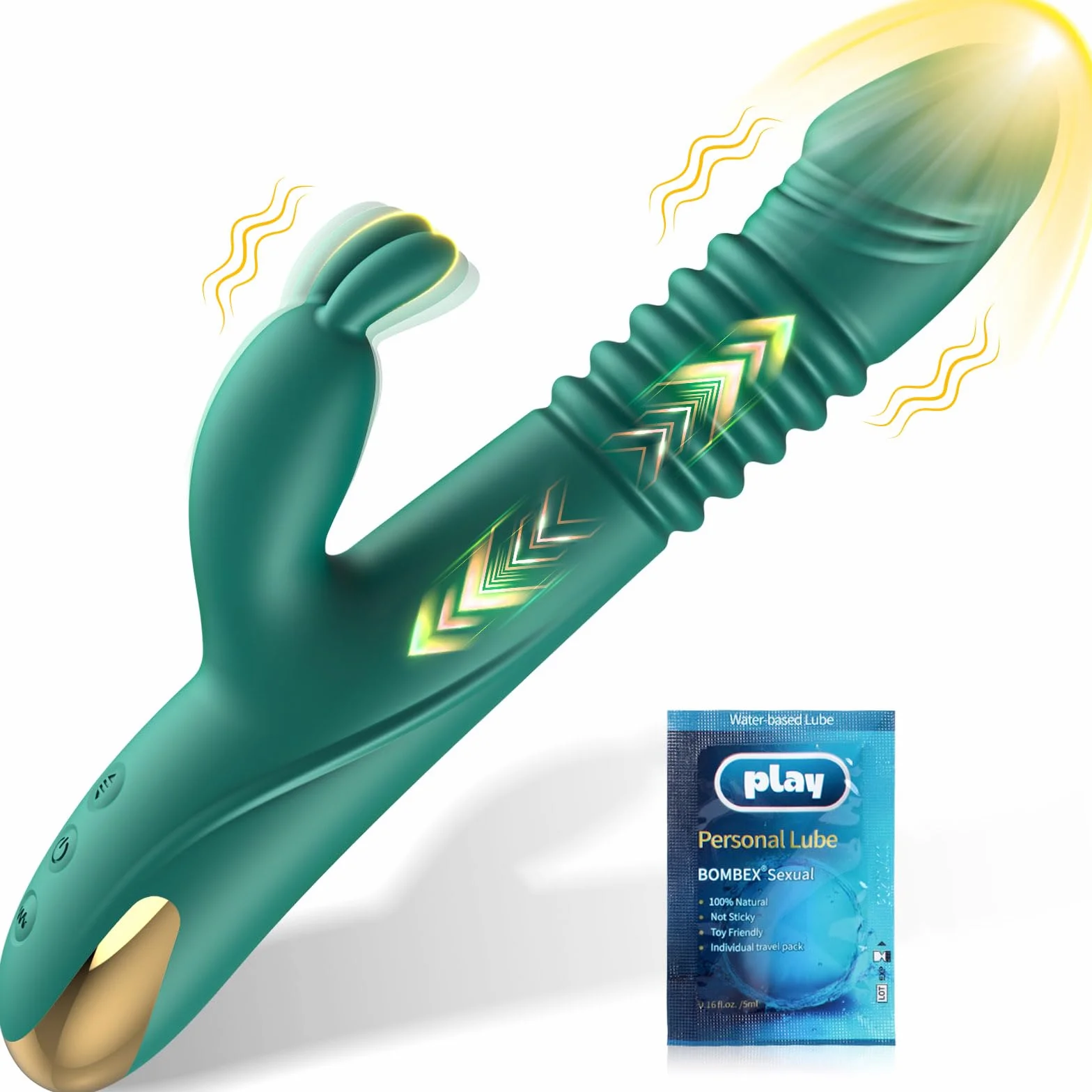 Vibrazione per le donne vibratore di spinta, Dildo Sex Toys per le donne Giocattoli del sesso di coppia Set di vibratori per le donne Clitoride Solo, G Spot Rabbit Vibratore