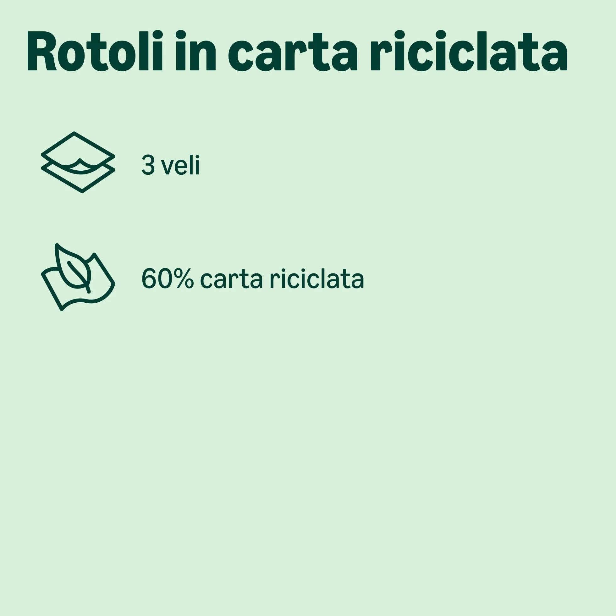 Carta Igienica Riciclata 100% Fibre Riciclate 3 Veli 200 Strappi 48 Rotoli FSC