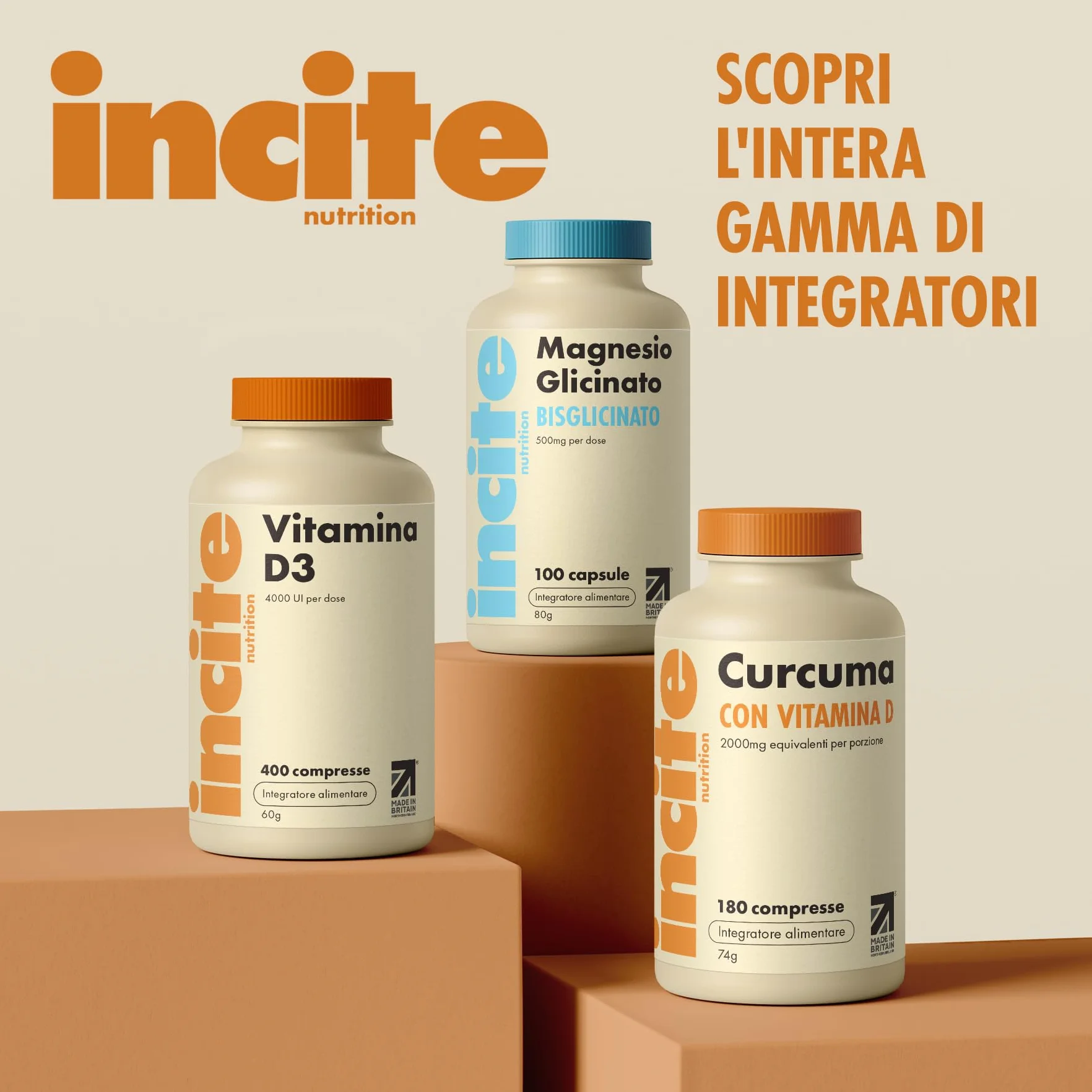 Incite Nutrition Turmeric Tablets 2000 mg Vitamin D 3-Month Supply Antioxidant Anti-Inflammatory Immune-Boosting Non-GMO Vegan