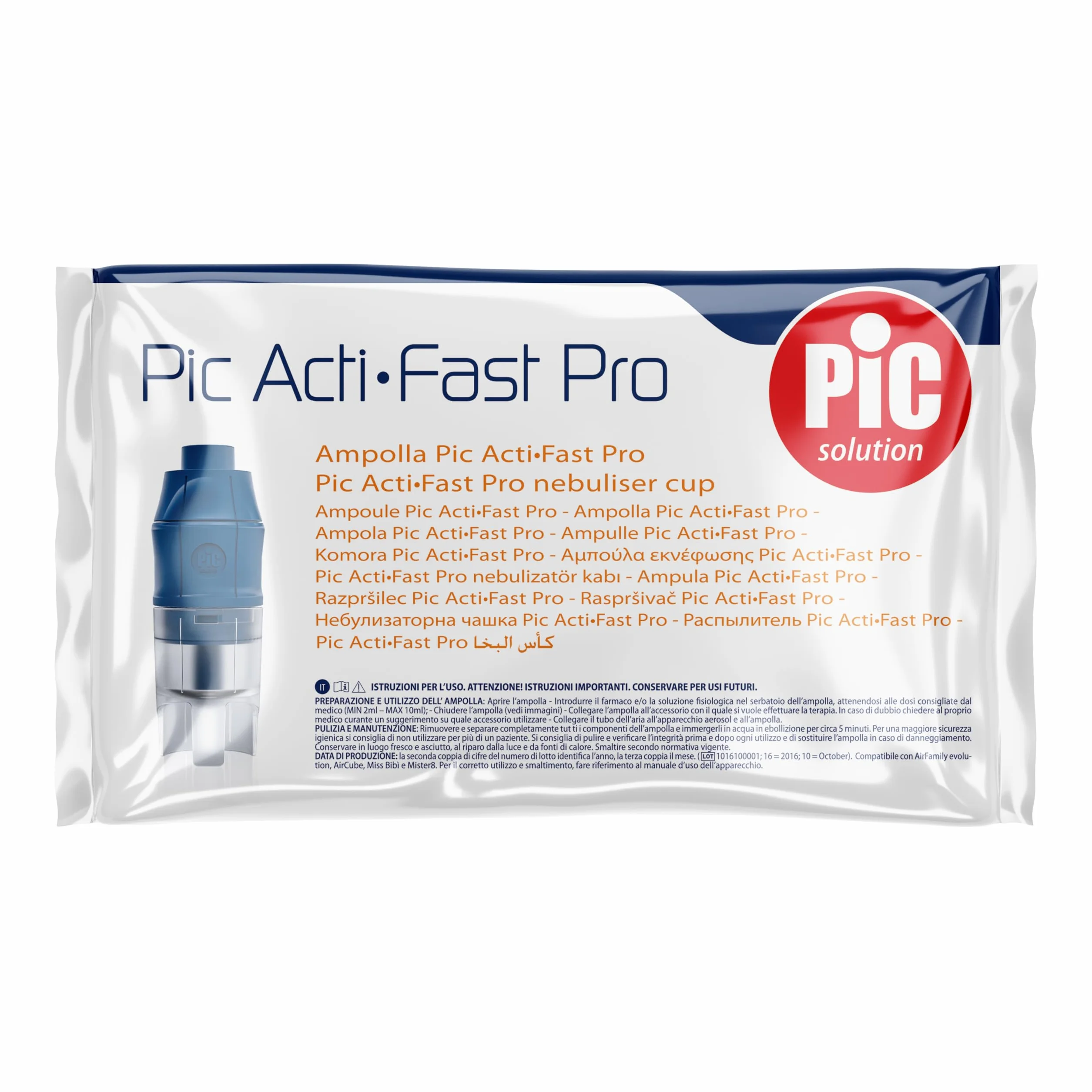 Pic Solution Ampolla Acti Fast Pro Aerosol a pistone