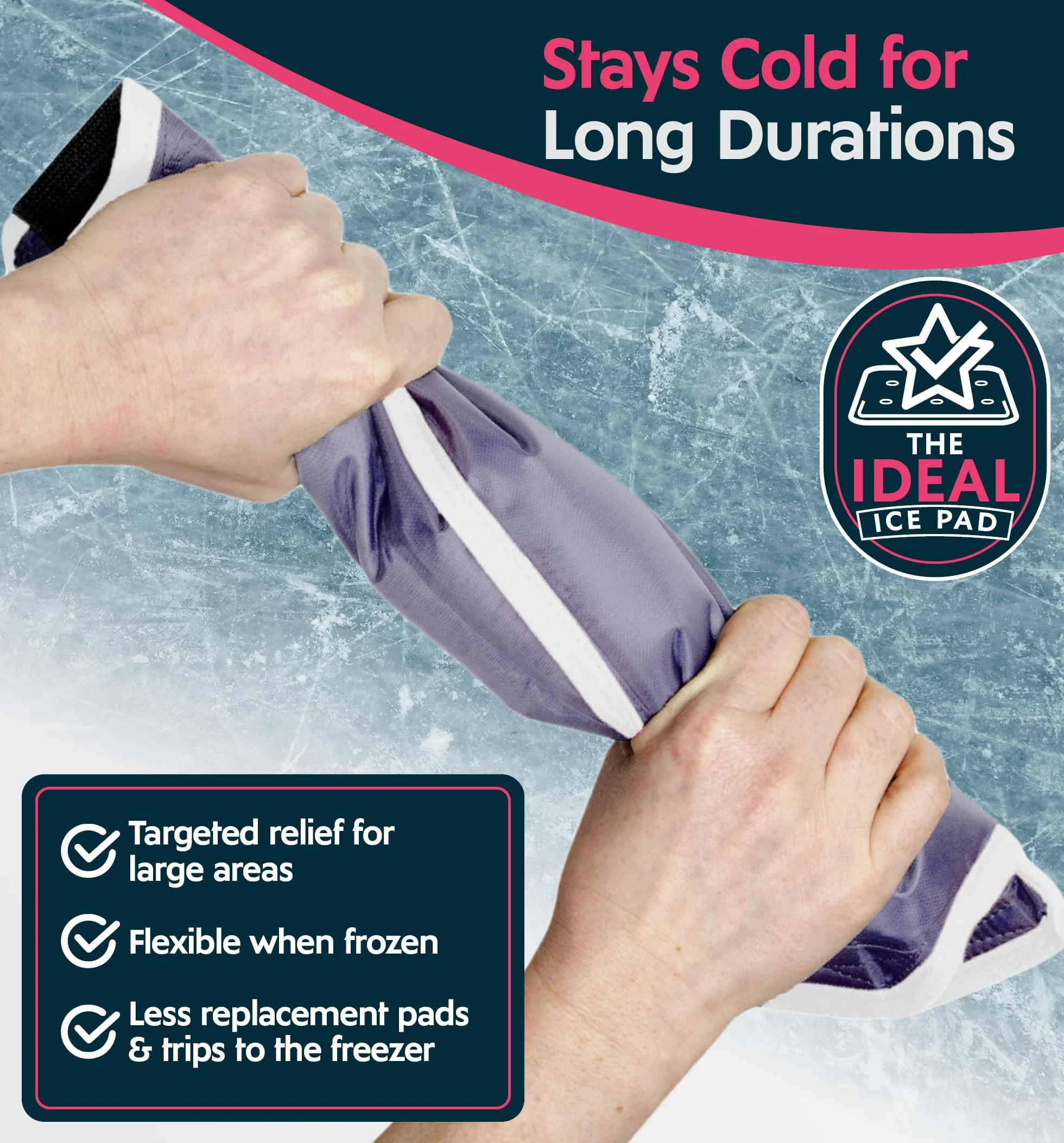 Magic Gel Pack de glace d'épaule avec enveloppe professionnelle - Compression et thérapie par le froid - Réduit l'enflure et l'inflammation