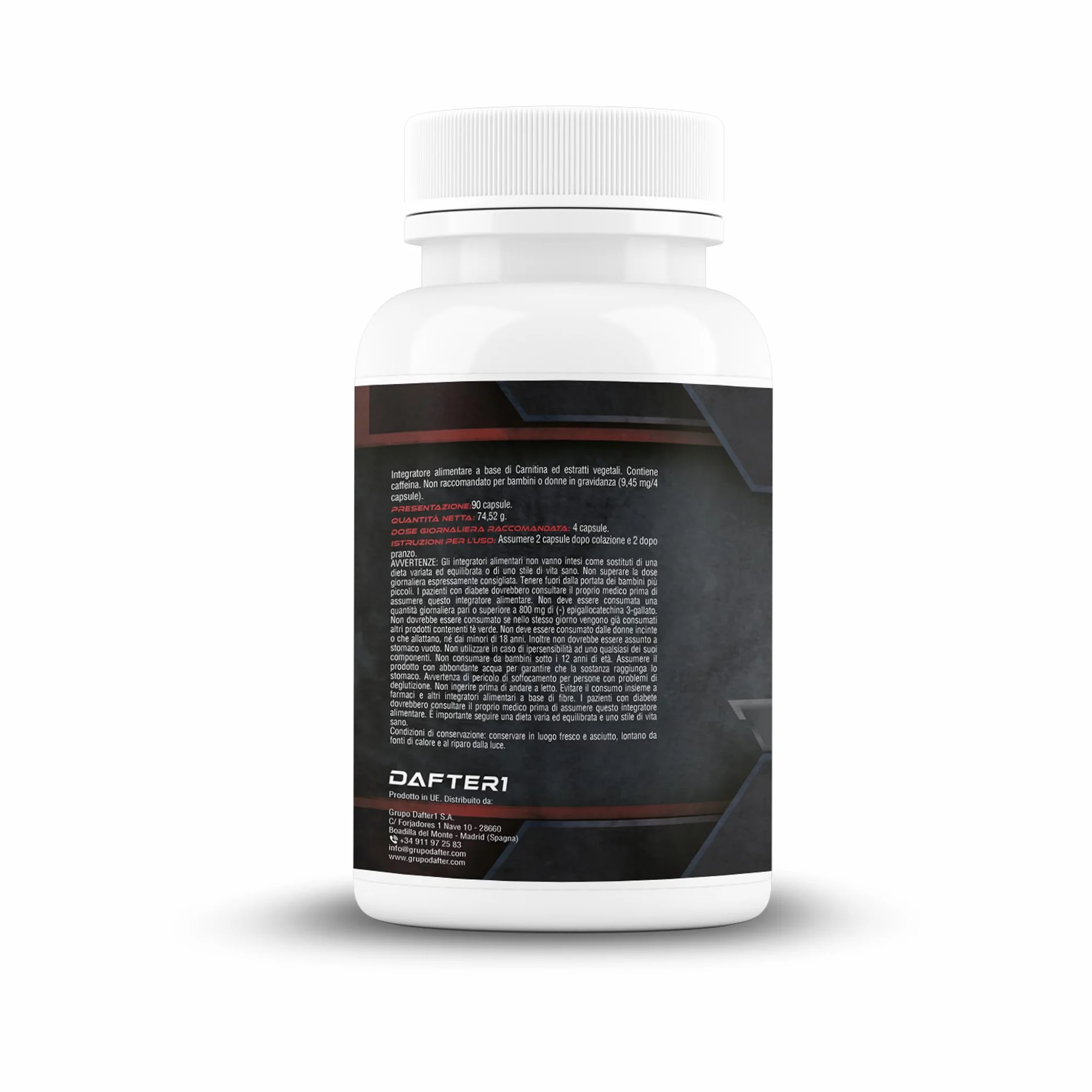 Ultimate Integratori | Integratori naturale | L-carnitina, Glucomannano, Tè verde | Perdere peso | Dimagranti | 90 capsule