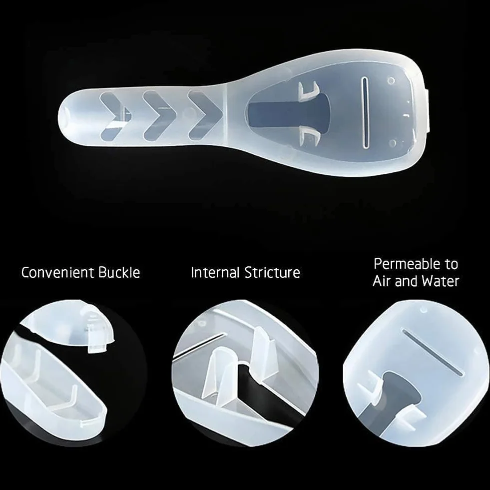 Razor - Contenitore per rasoio da viaggio, con supporto e protezione per rasoio Gillette, custodia trasparente da viaggio, resistente alla polvere, scatola trasparente