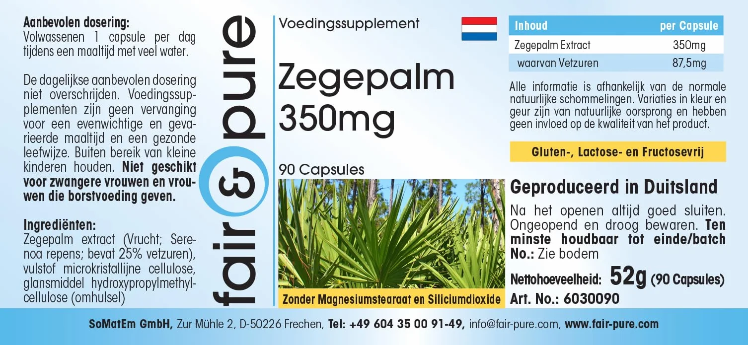 Fair & Pure Saw Palmetto 350mg con Beta-sitosterolo 90 Capsule