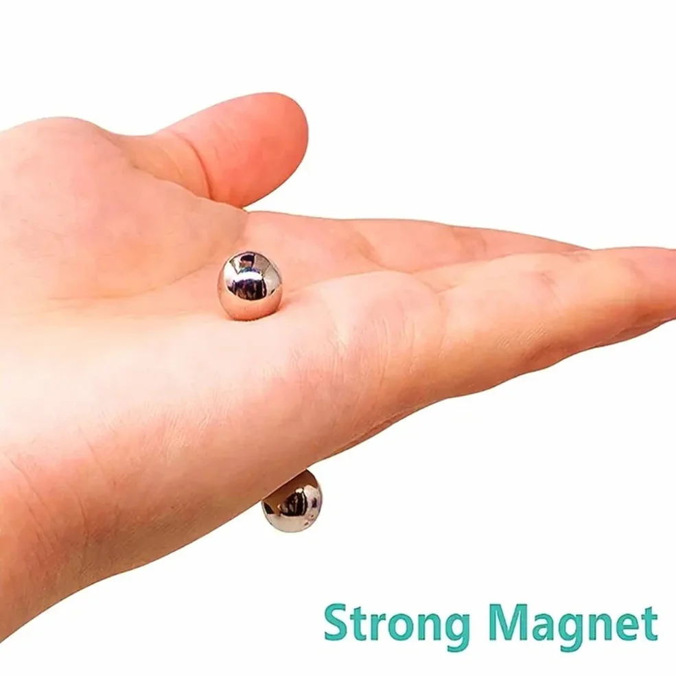 2 set di potenti palline magnetiche in acciaio con forte aspirazione