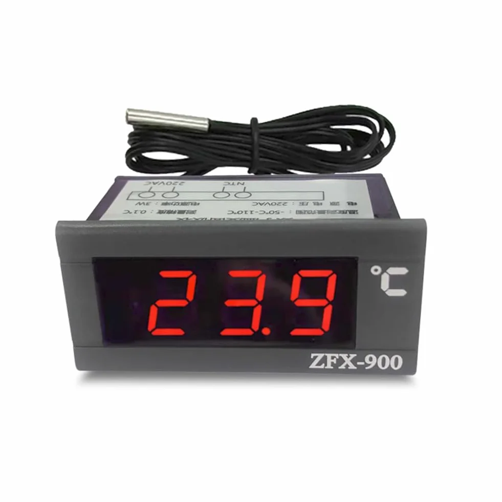 Termometro Digitale LED 220V Mini-50°C a 110°C con Sensore