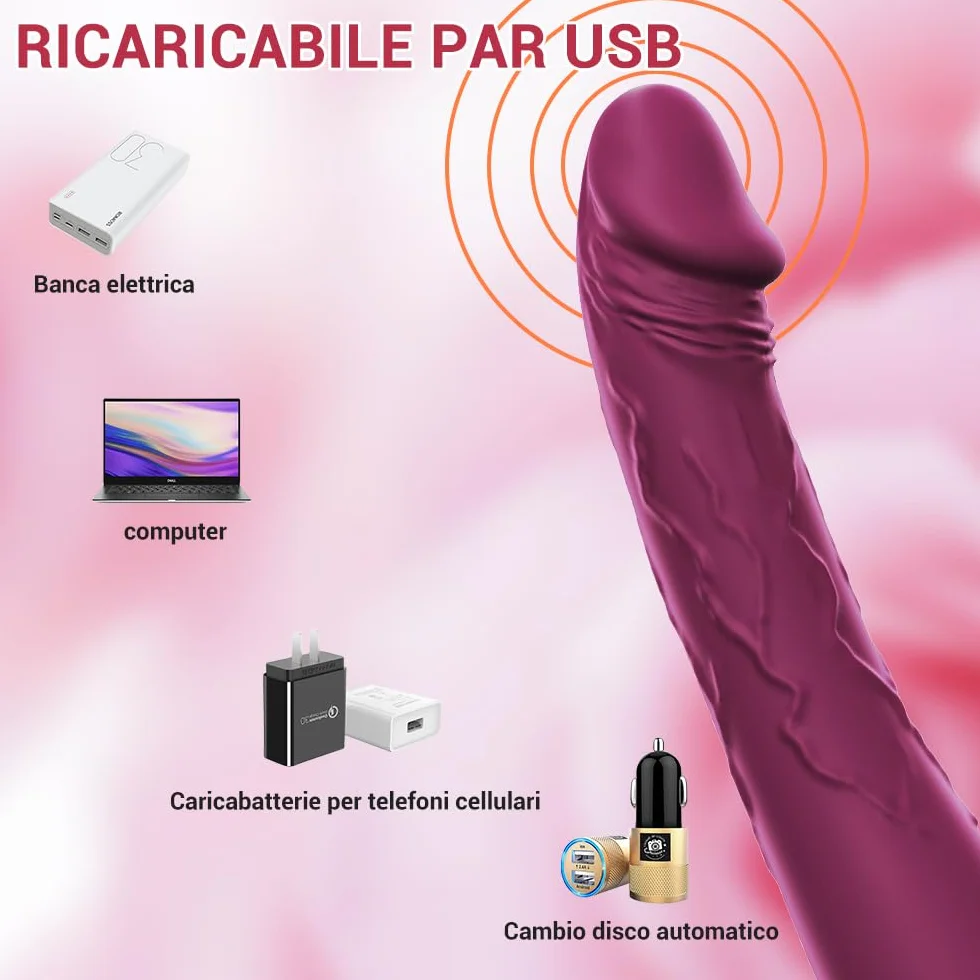 Vibratore dildo realistico sex toy 10 funzioni di vibrazione può stimolare il punto G il clitoride la vagina l'ano vibratoreper Professionale Clotoride sexytoysys di coppia adatto a uomo donna