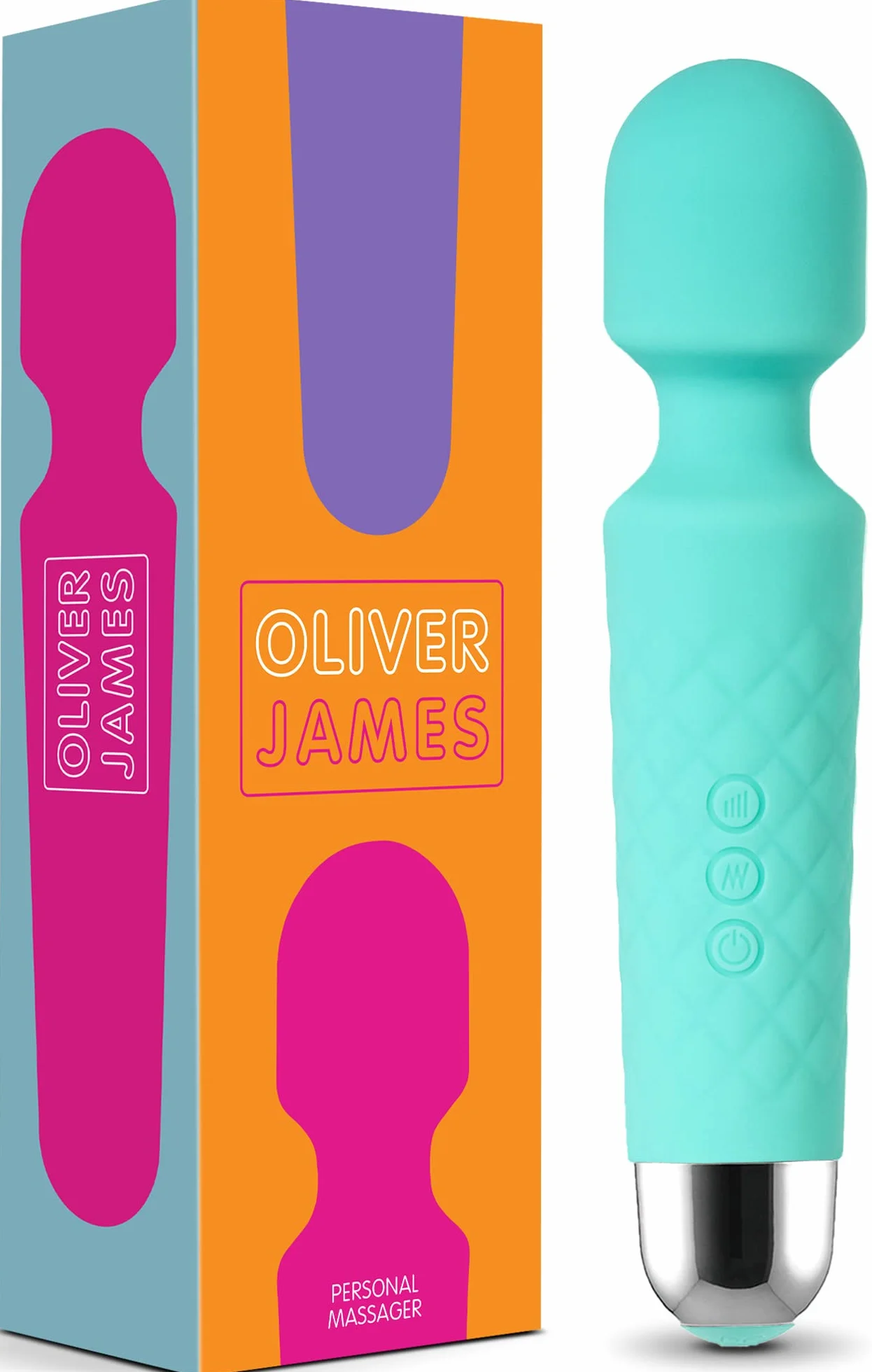 Vibratore Sessuale per Donna - Massaggiante Personale Con 8 Velocità e 20 Modalità - Stimolatore Punto G - Dildo vibrante, Vibratorepunto squirt, Giocattoli Sessuali - Oliver James (Verde)