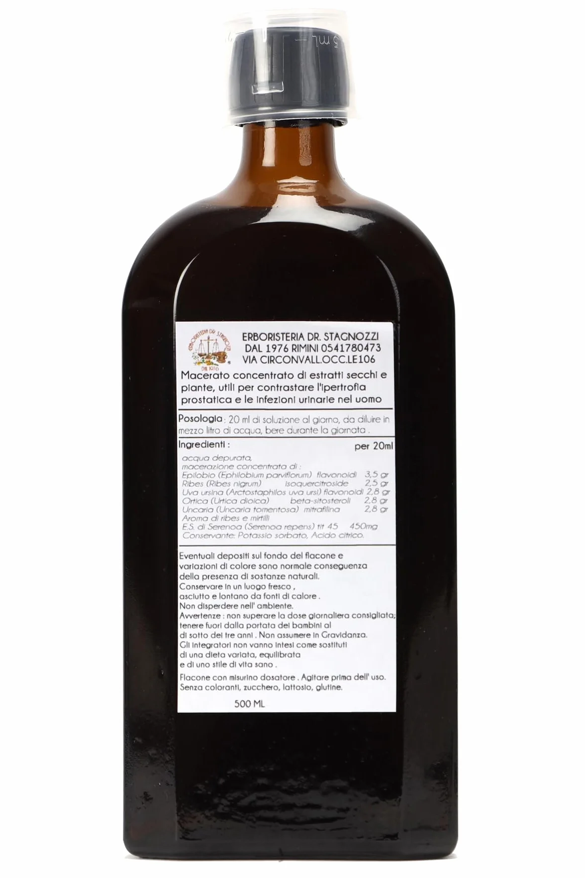 Elixir Prost 500ml Serenoa Ortica Epilobio Integratore Prostata