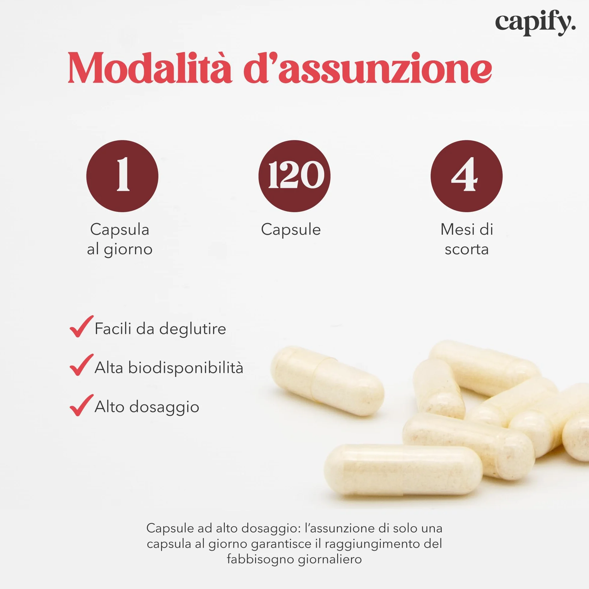 Capify. Rhodiola Rosea - Contro Stanchezza Fisica e Mentale - Estratto di Rodiola Rosea ad Alto Dosaggio - 120 capsule - Made in Italy