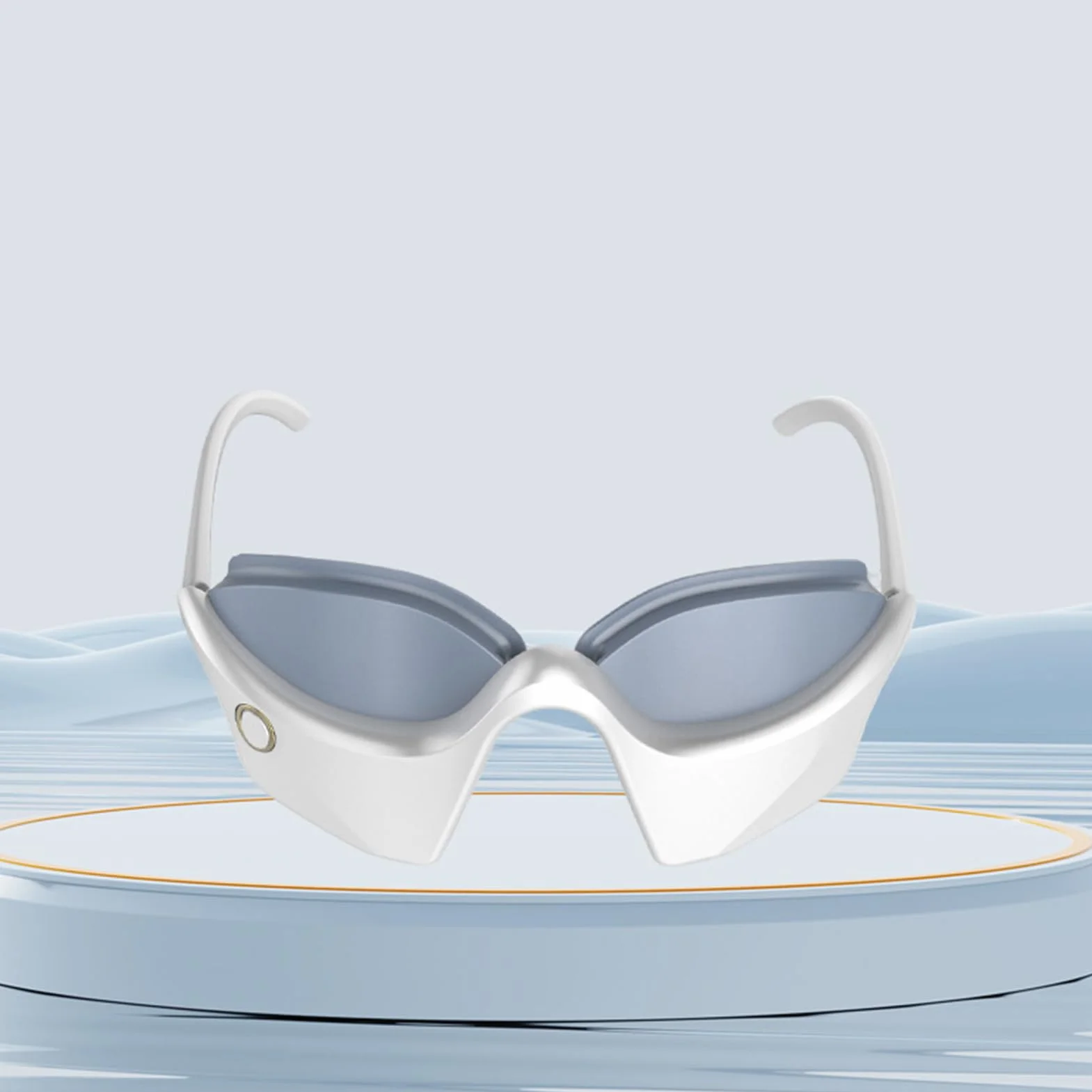 Massager per occhi intelligente con calore, occhiali massaggianti riscaldati, maschera da sonno ricaricabile con timer smart 360°