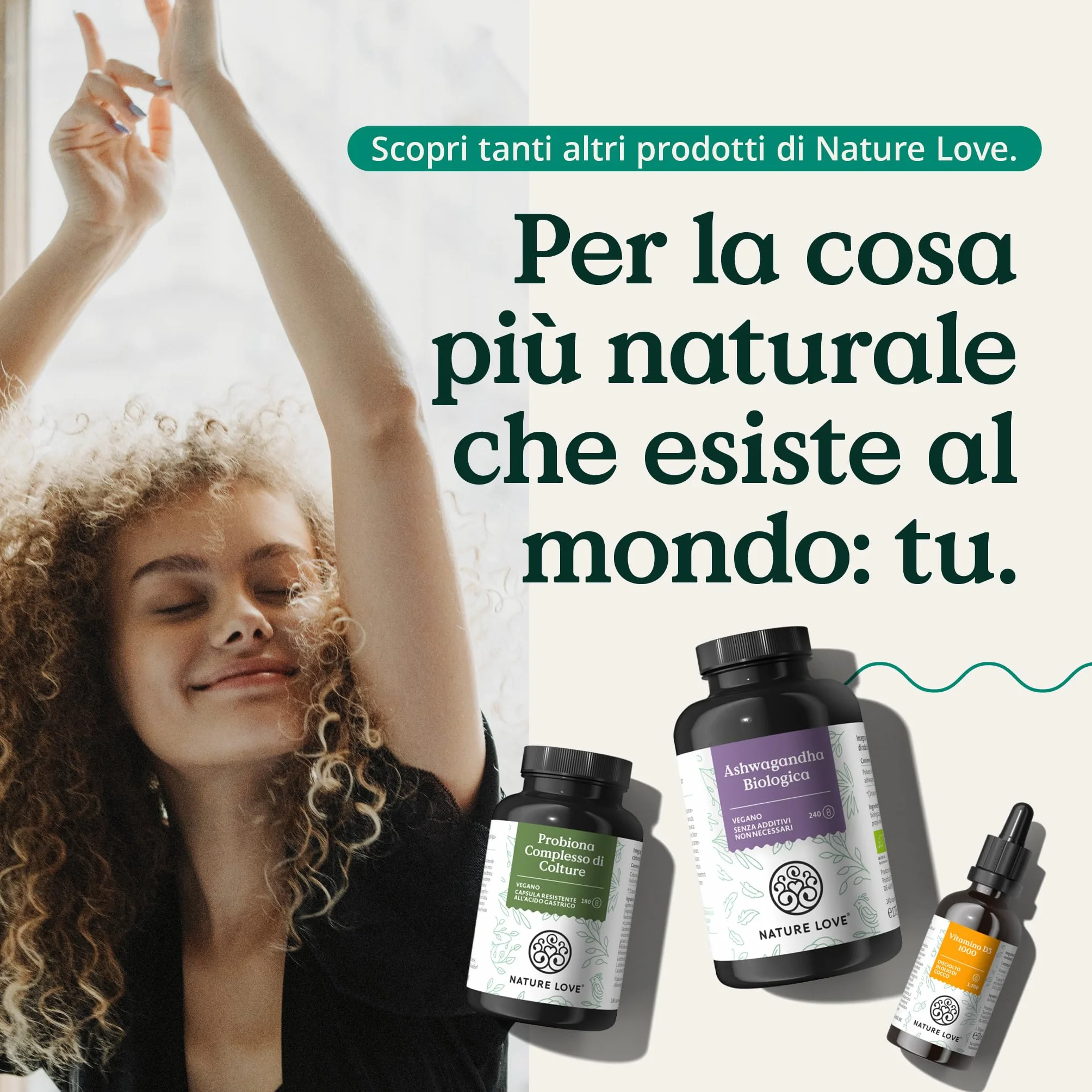 NATURE LOVE® Lions Mane (Hericium Erinaceus) - 180 capsule - Alto dosaggio, 1500mg/dose giornaliera - 30% di polisaccaridi e 5% di beta glucani - Vegano, testato in laboratorio e made in Germany
