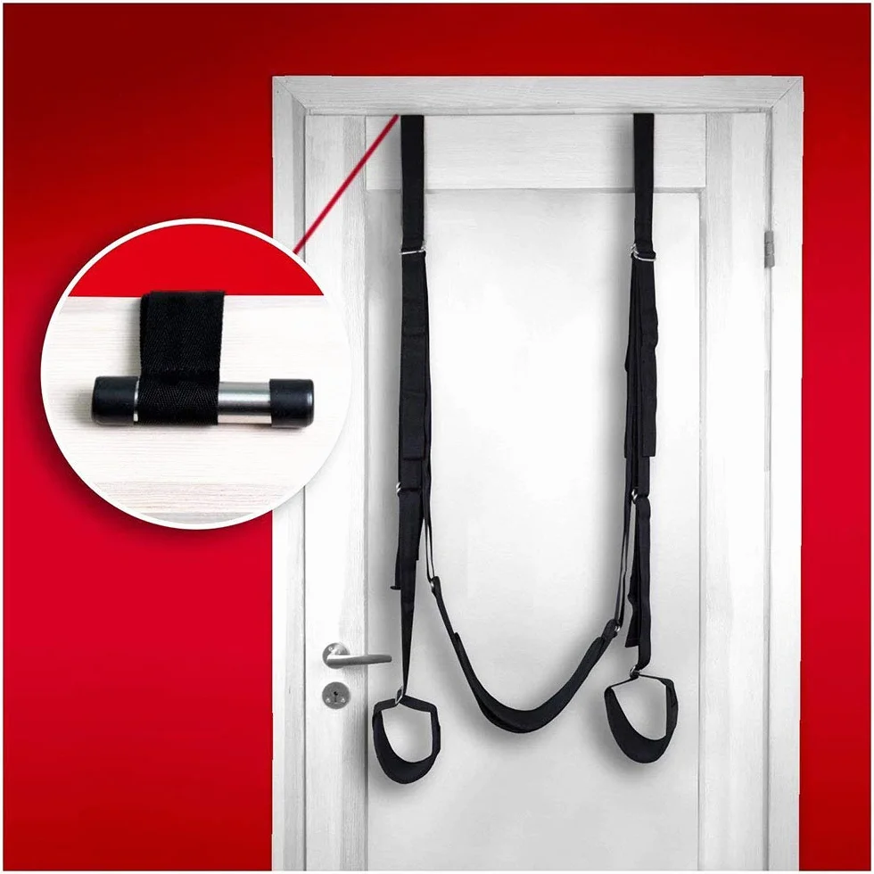 Altalena Kit da Appendere alla Porta Porta da Sogno Altalena Rotante Altalena Giocattolo Coppia Femminile Articoli da Letto Regalo con Sedile (Nero)