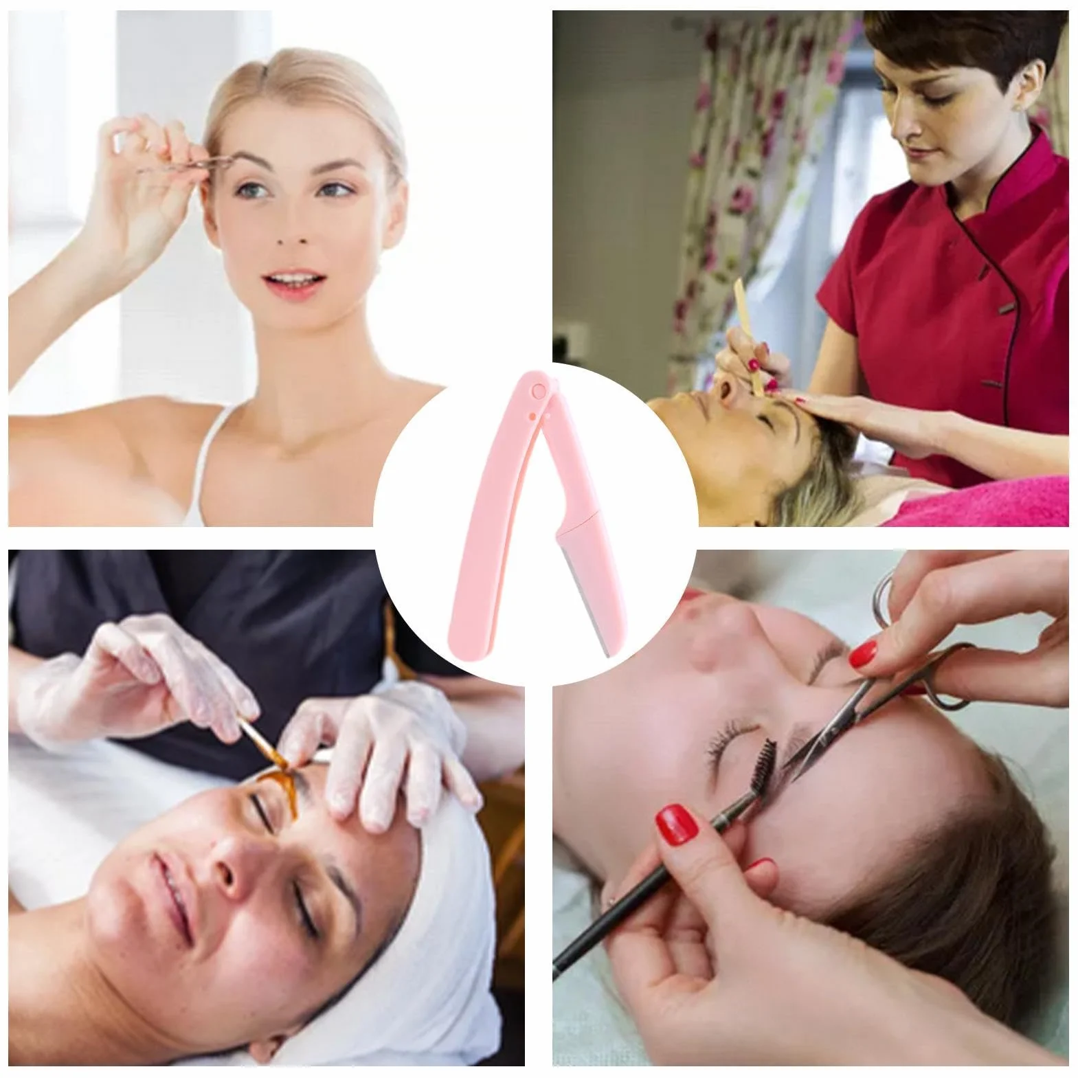 Trimmer sopracciglia pieghevole professionale portatile per donne principianti