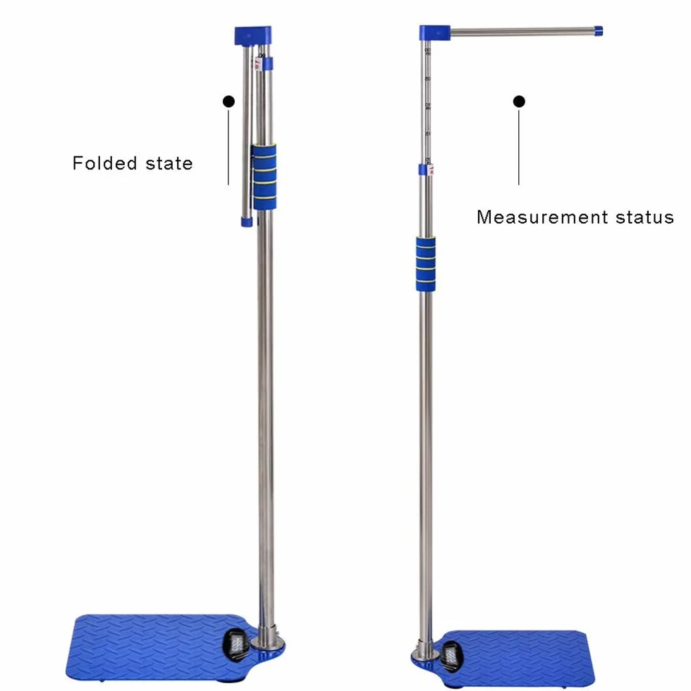 Bilancia Elettronica per Medici Con Asta di Altezza, Display LED HD, Misurazione (100-190 cm), Regalo