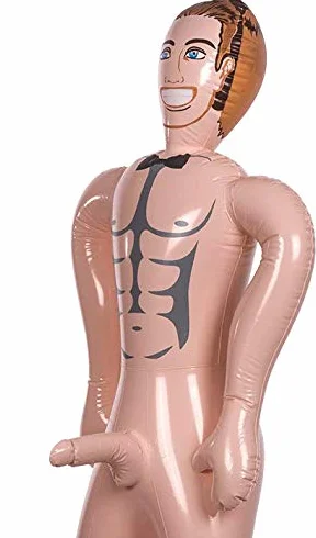KOSxBO® Signor FiDiFi Bambola di gomma con piccolo pene ca. 155 cm JGA Sexy Man Erotica Bambola dell'amore con membro, capelli, muscoli